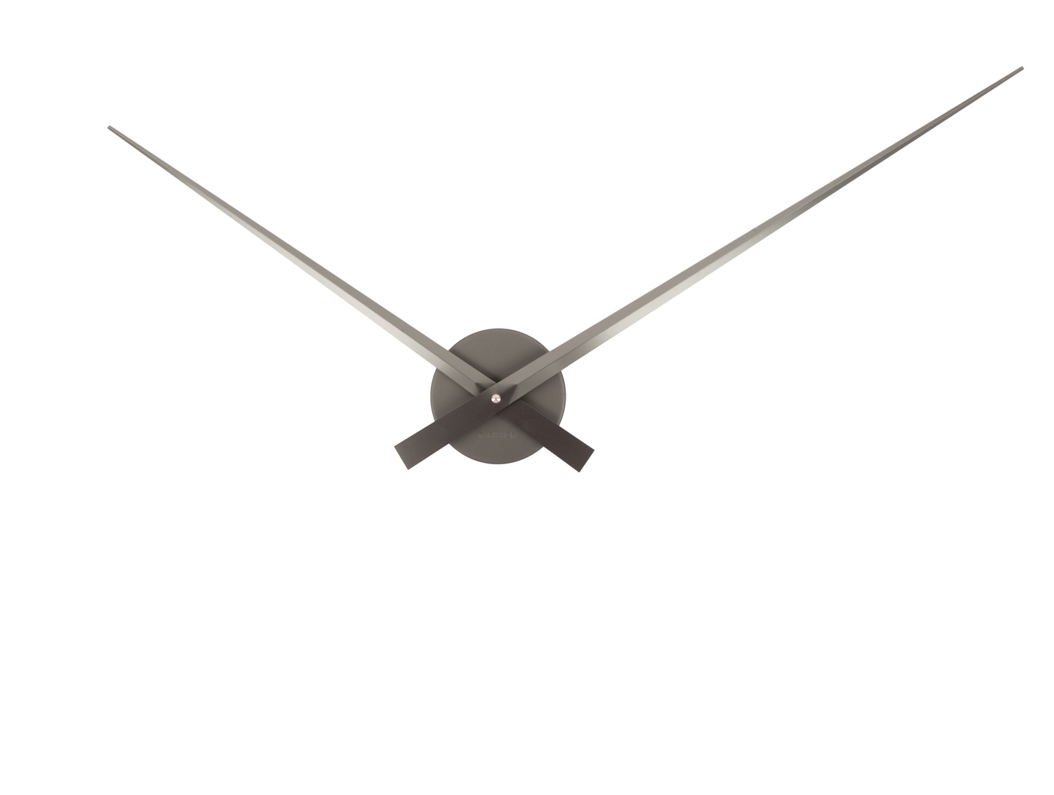 Wall clock Little Big Time metallic dark grey