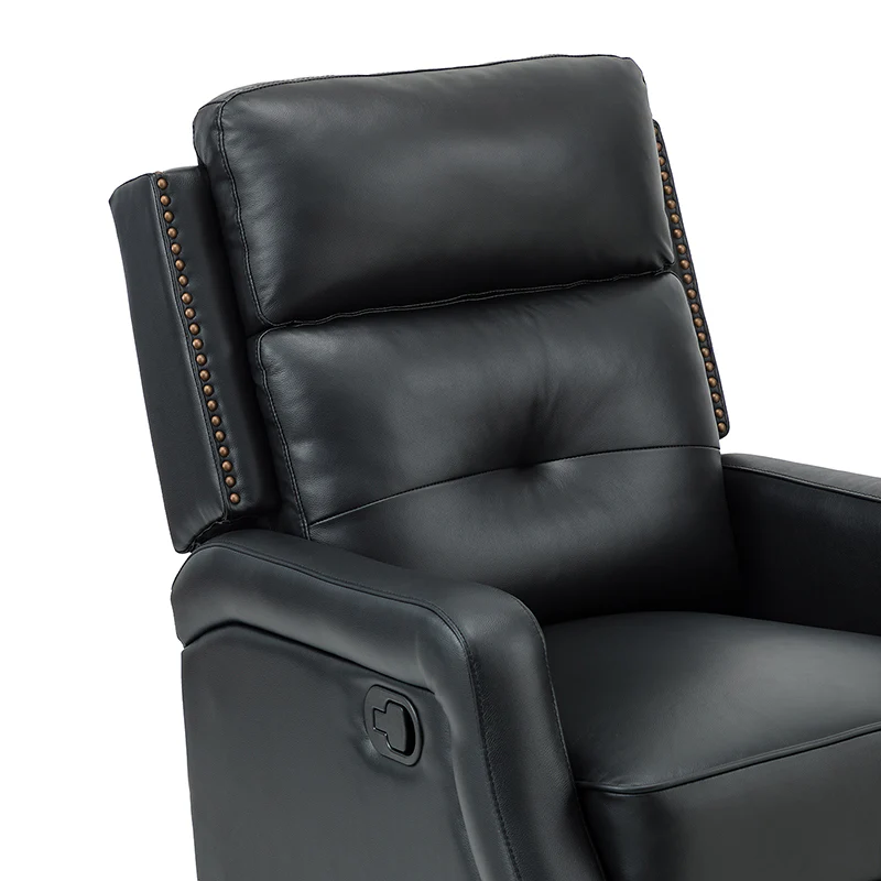 Benito 28.74" Wide Genuine Leather Swivel Rocker Recliner