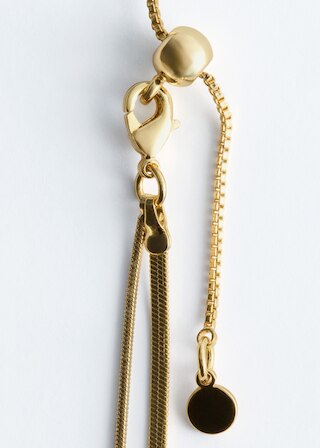 & Other Stories KNOT-DETAIL LARIAT NECKLACE