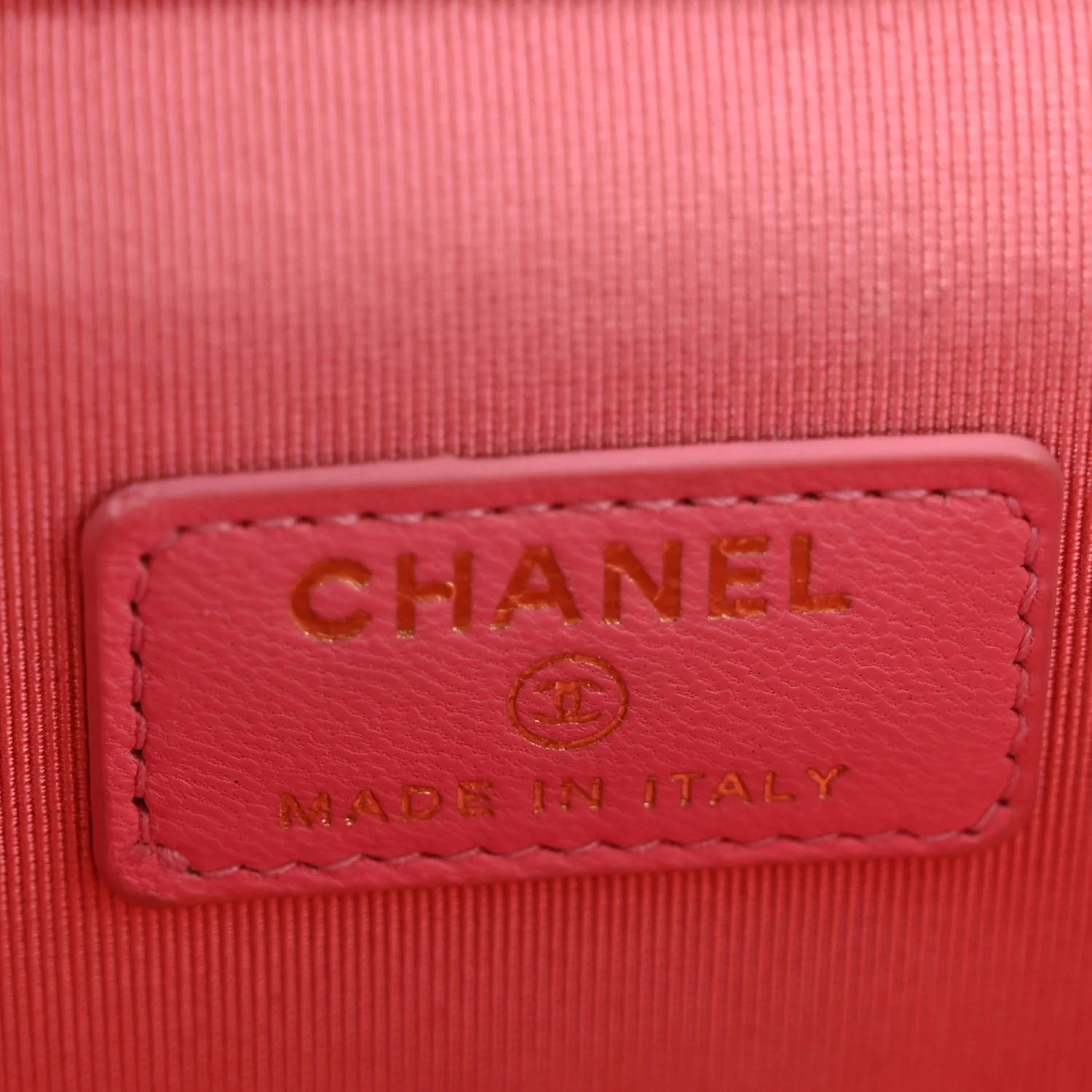 Lambskin Quilted Trendy Mini Vanity Case With Chain Pale Pink - Top Club