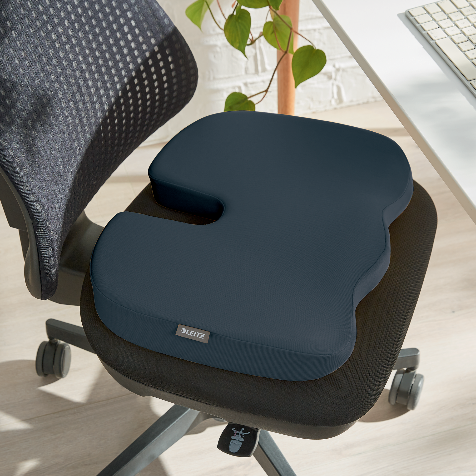 Stoelkussen ergonomisch donkergrijs