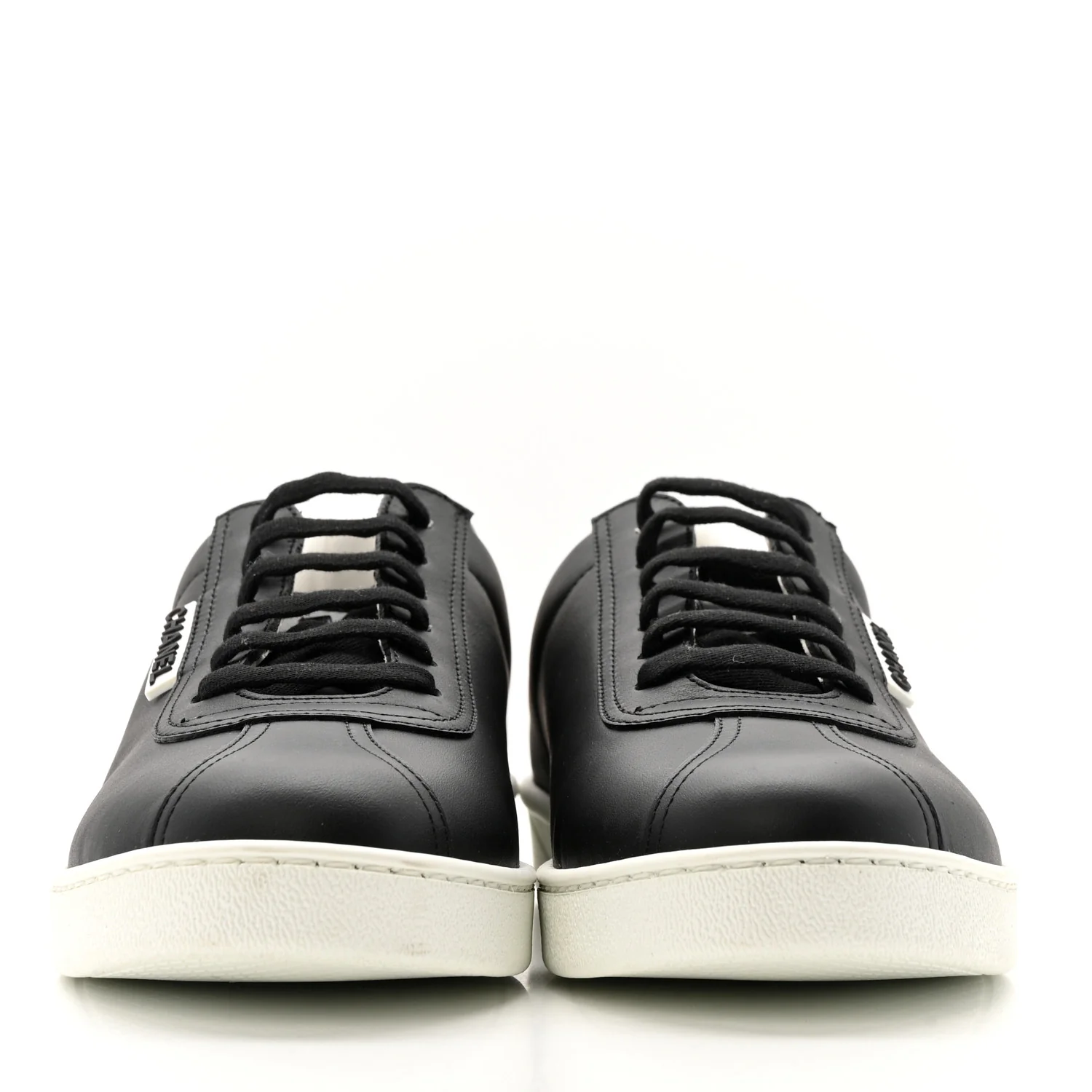 Calfskin CC Uniform Womens Sneakers 40 Black - Top Club