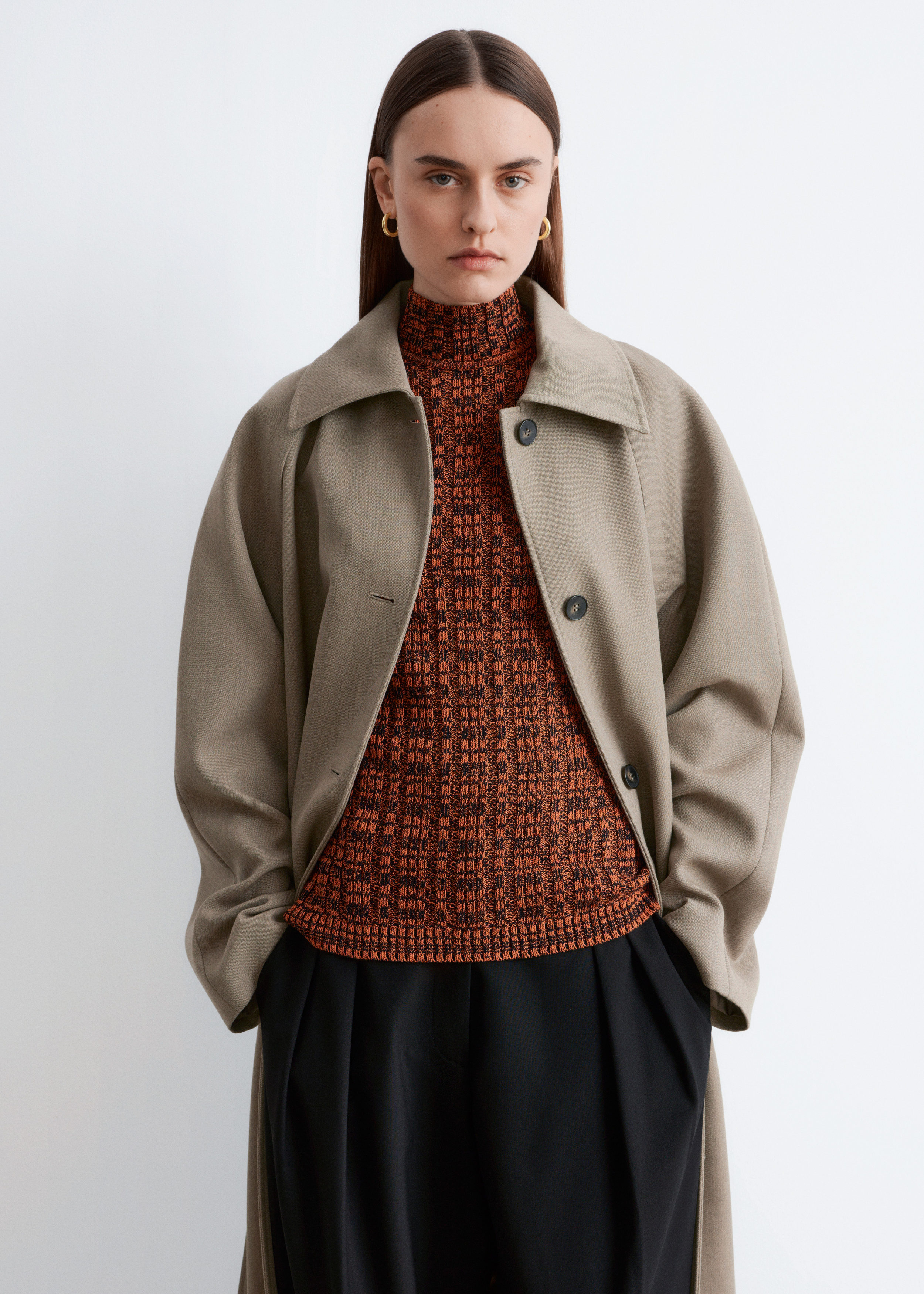 & Other Stories KNITTED SLEEVELESS TURTLENECK TOP
