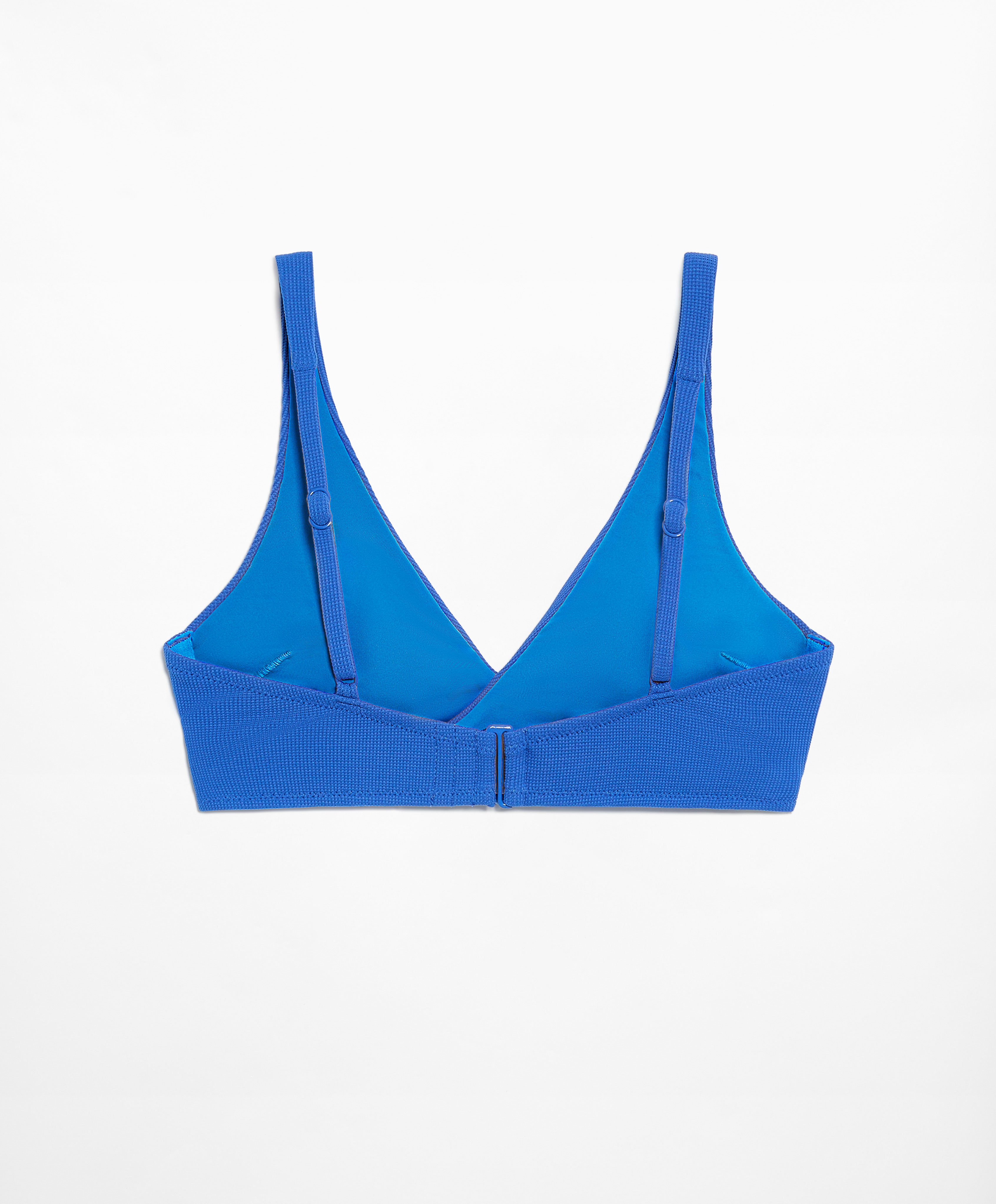 OYSHO Piqué crossover halter bikini top