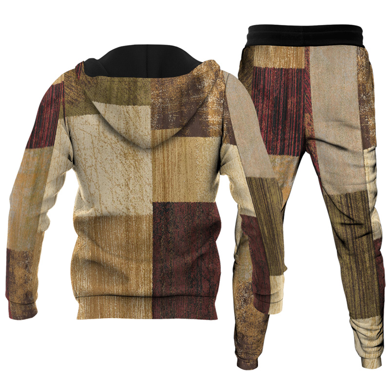 Men's Personalized Printed Hoodie Set 027