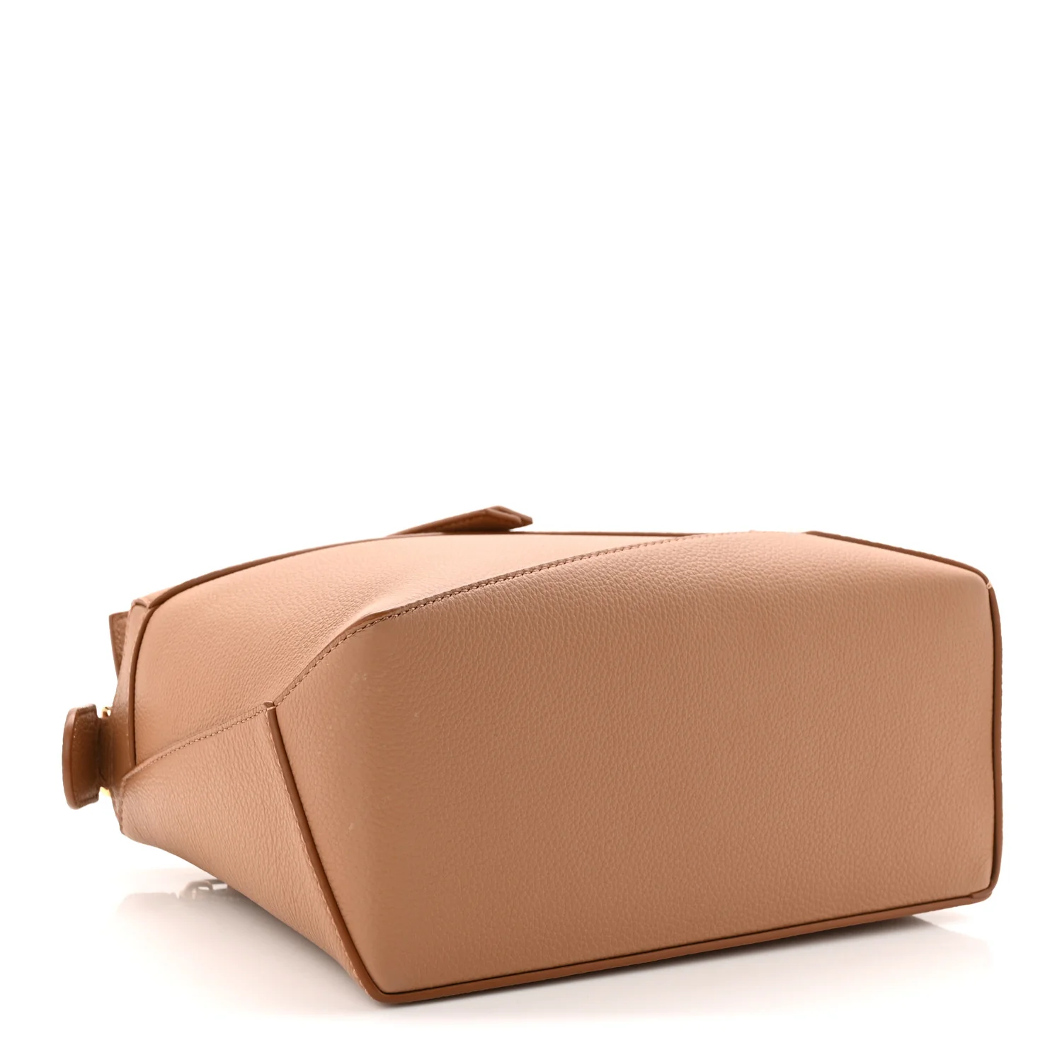 Grained Calfskin Small Puzzle Edge Bag Toffee - Top Club