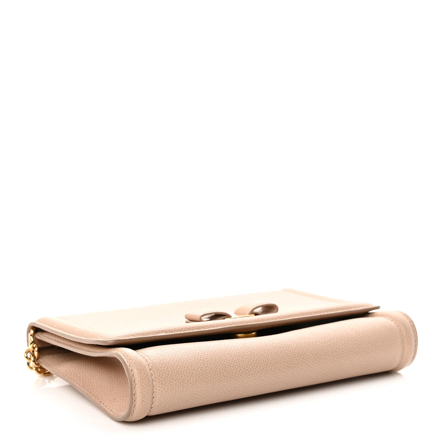 Printed Calfskin Ginny Shoulder Bag Beige - Top Club