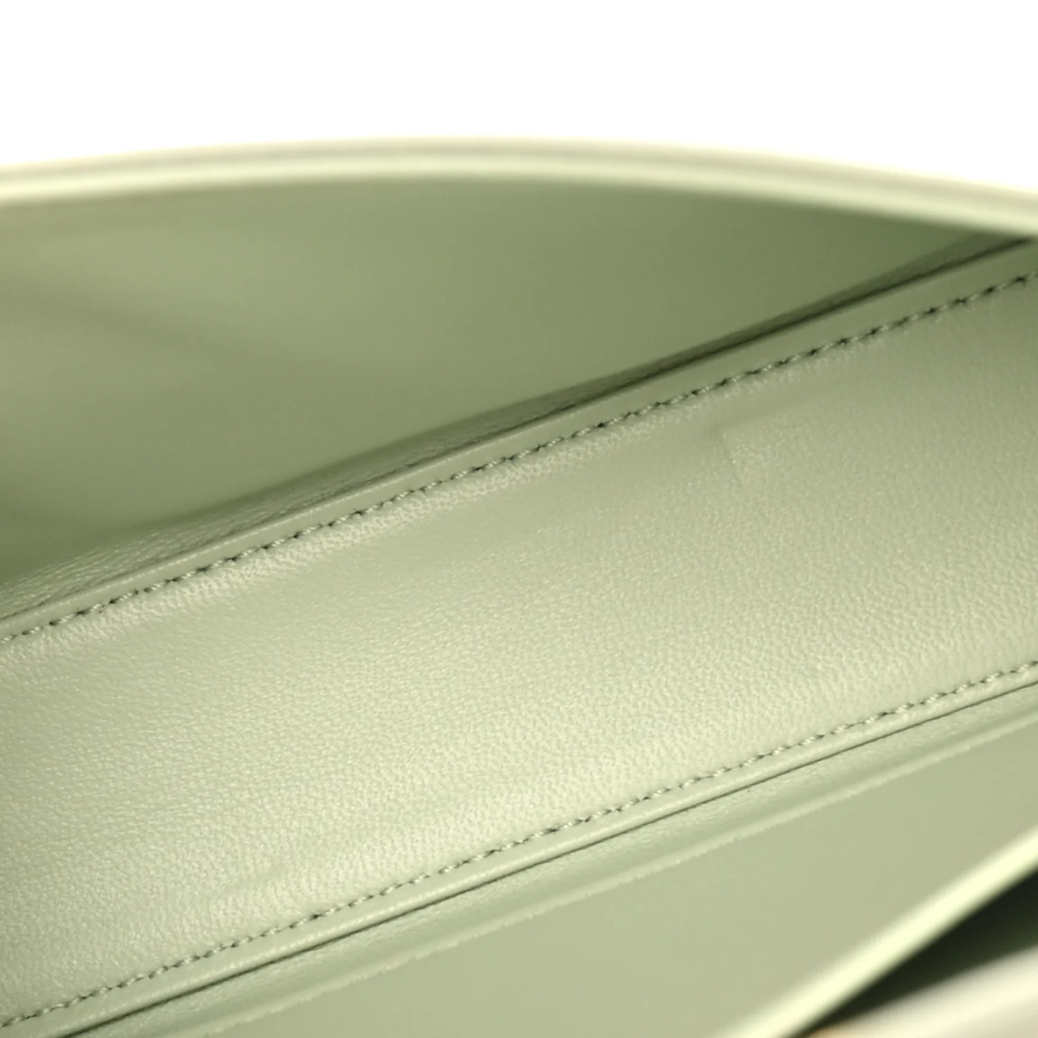 Shiny Calfskin Triomphe Chain Shoulder Bag Jade - Top Club