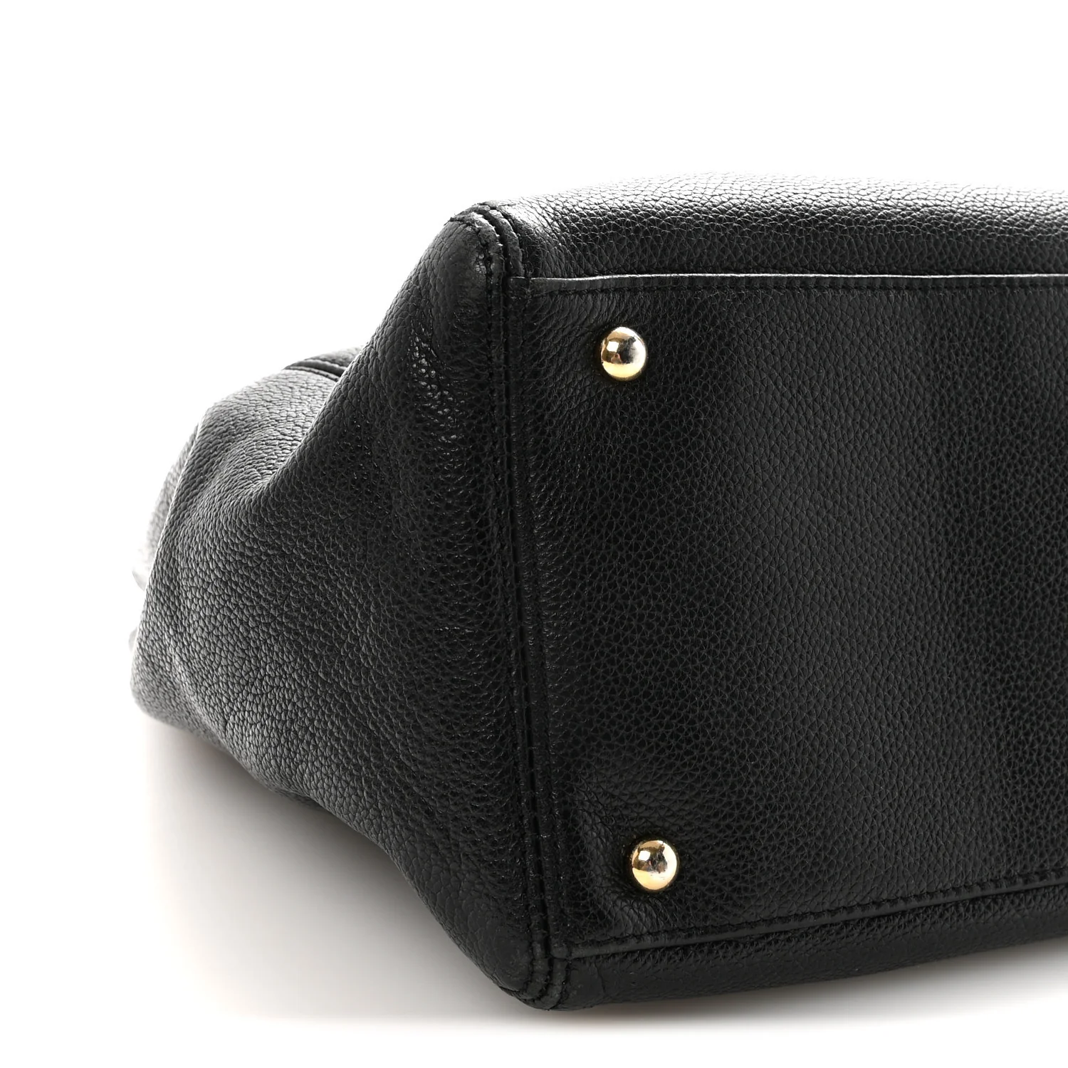 Calfskin Cerf Executive Shopper Tote Black - Top Club