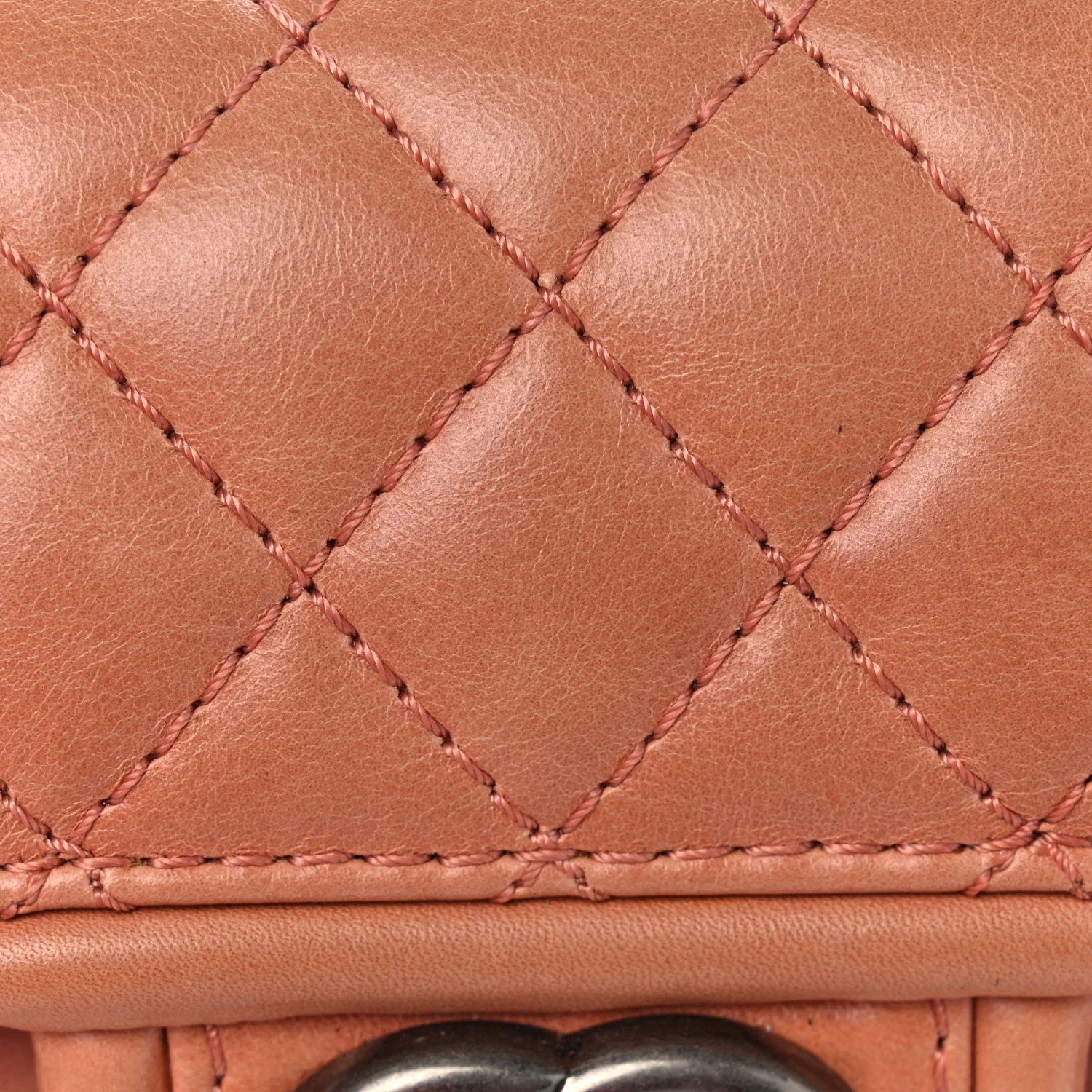 Calfskin Quilted Small Prestige Top Handle Flap Pink - Top Club