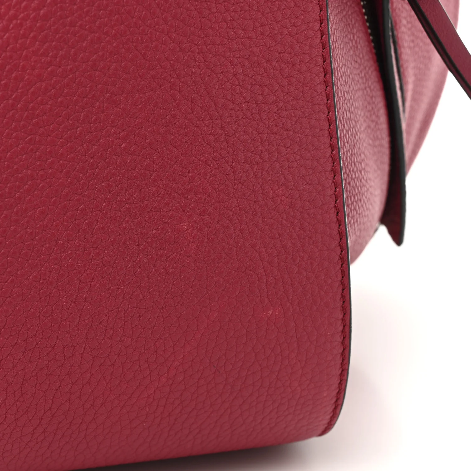 Grained Calfskin Small Hammock Shoulder Bag Raspberry - Top Club