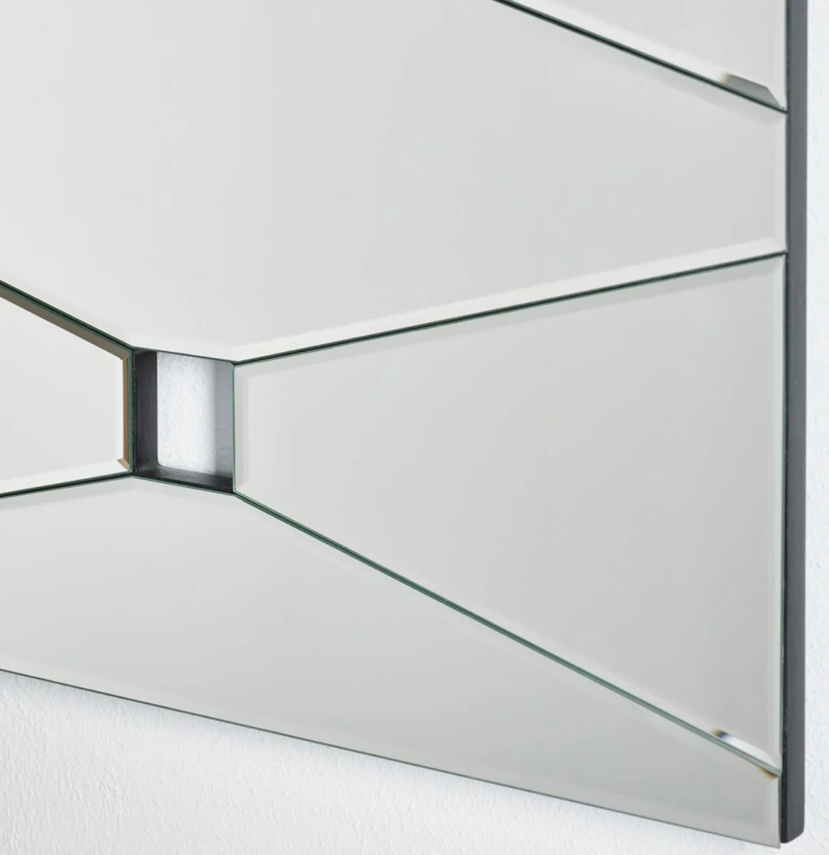Designer wall mirror with 4 peep holes 80 x H. 45 cm - living room mirror - cloakroom mirror - luxury mirror