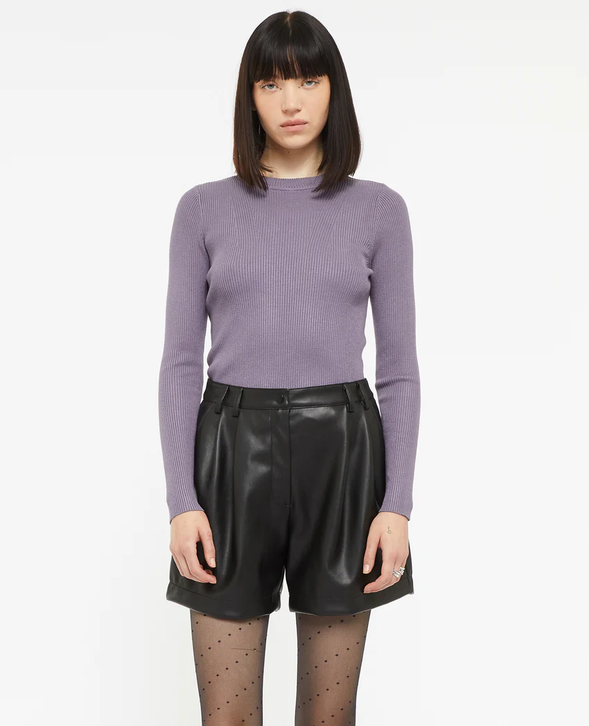 Pimkie Short taille haute en simili cuir avec pinces