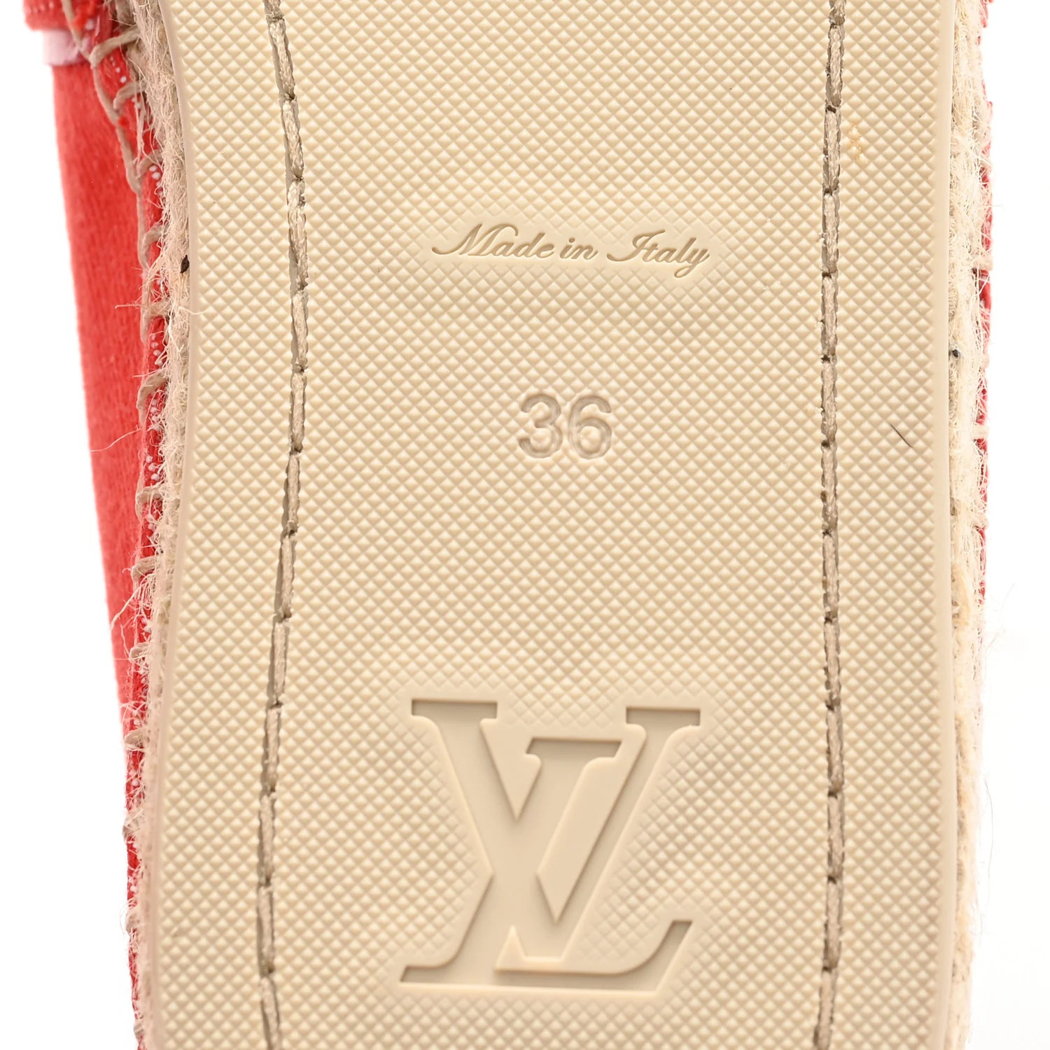 Canvas Waterfall Espadrille 36 Rouge - Top Club