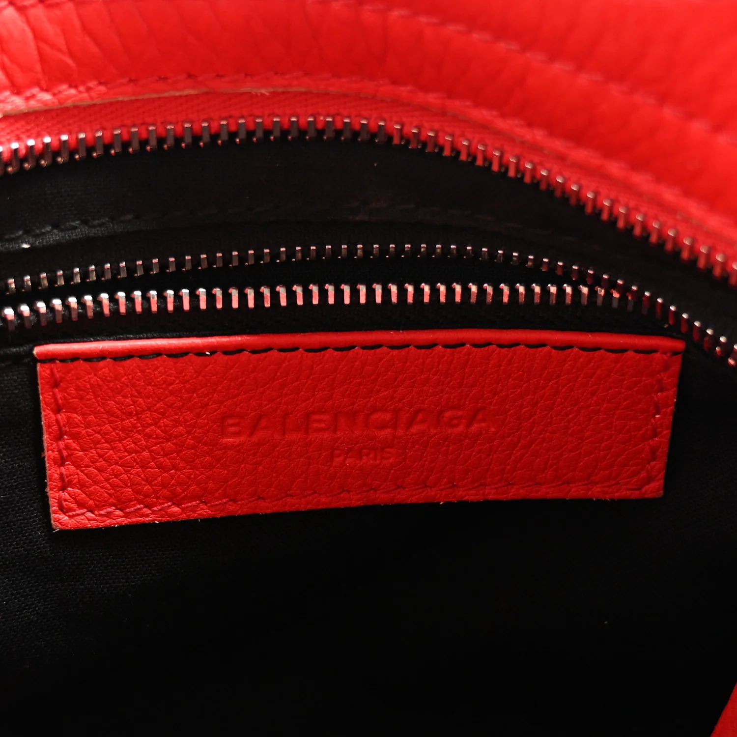 Supple Grained Calfskin Classic Silver Hardware Highlight Mini City Rouge Fraise - Top Club