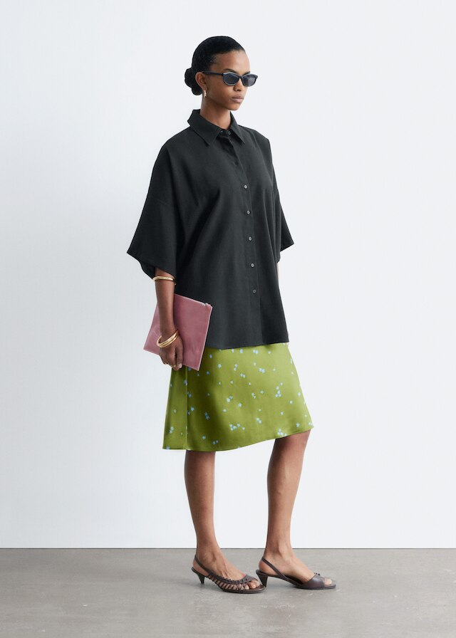 & Other Stories OVERSIZED QUARTER-SLEEVE SHIRT