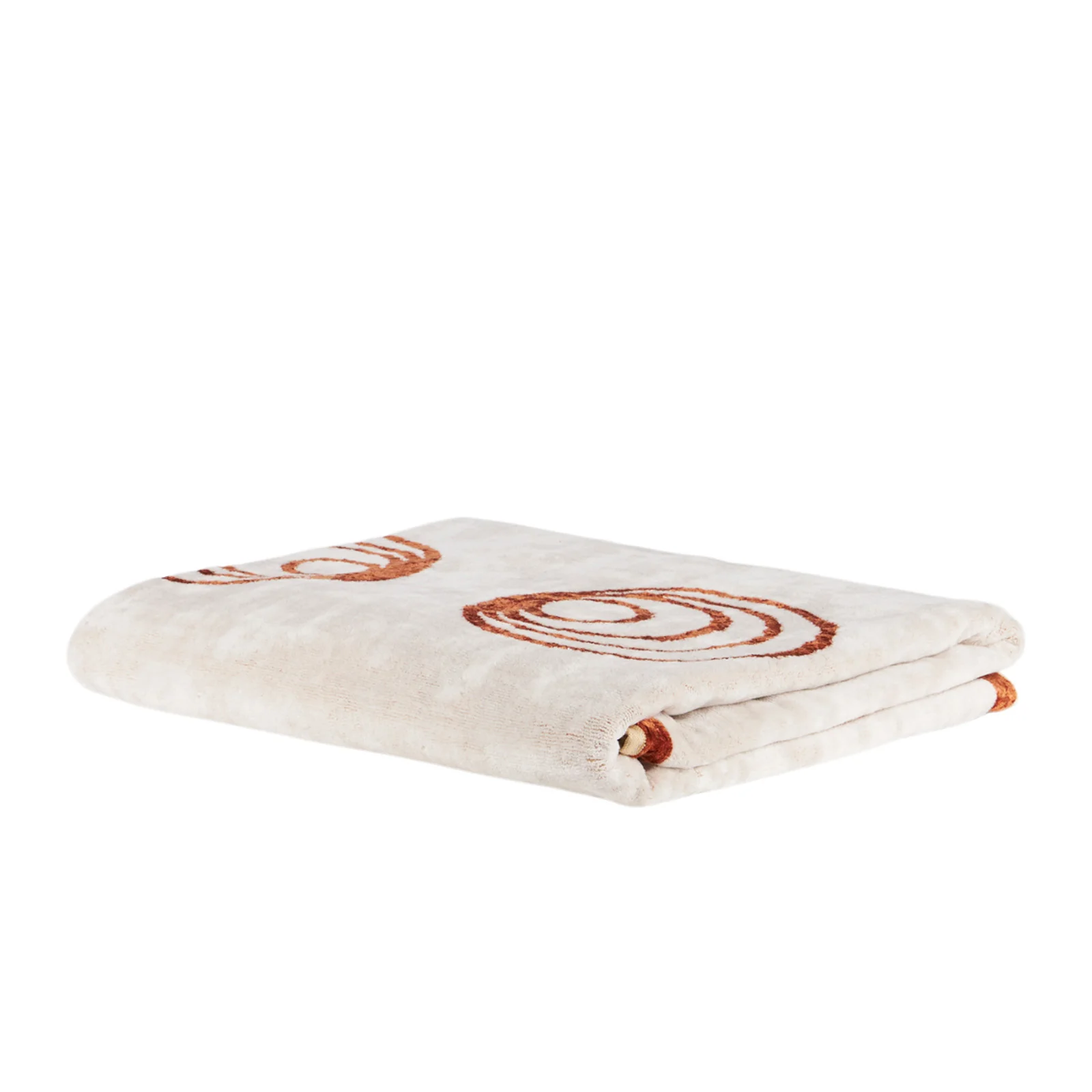 Telo Bagno In Spugna Bronze Circles 95X150 Bronzo Carrara