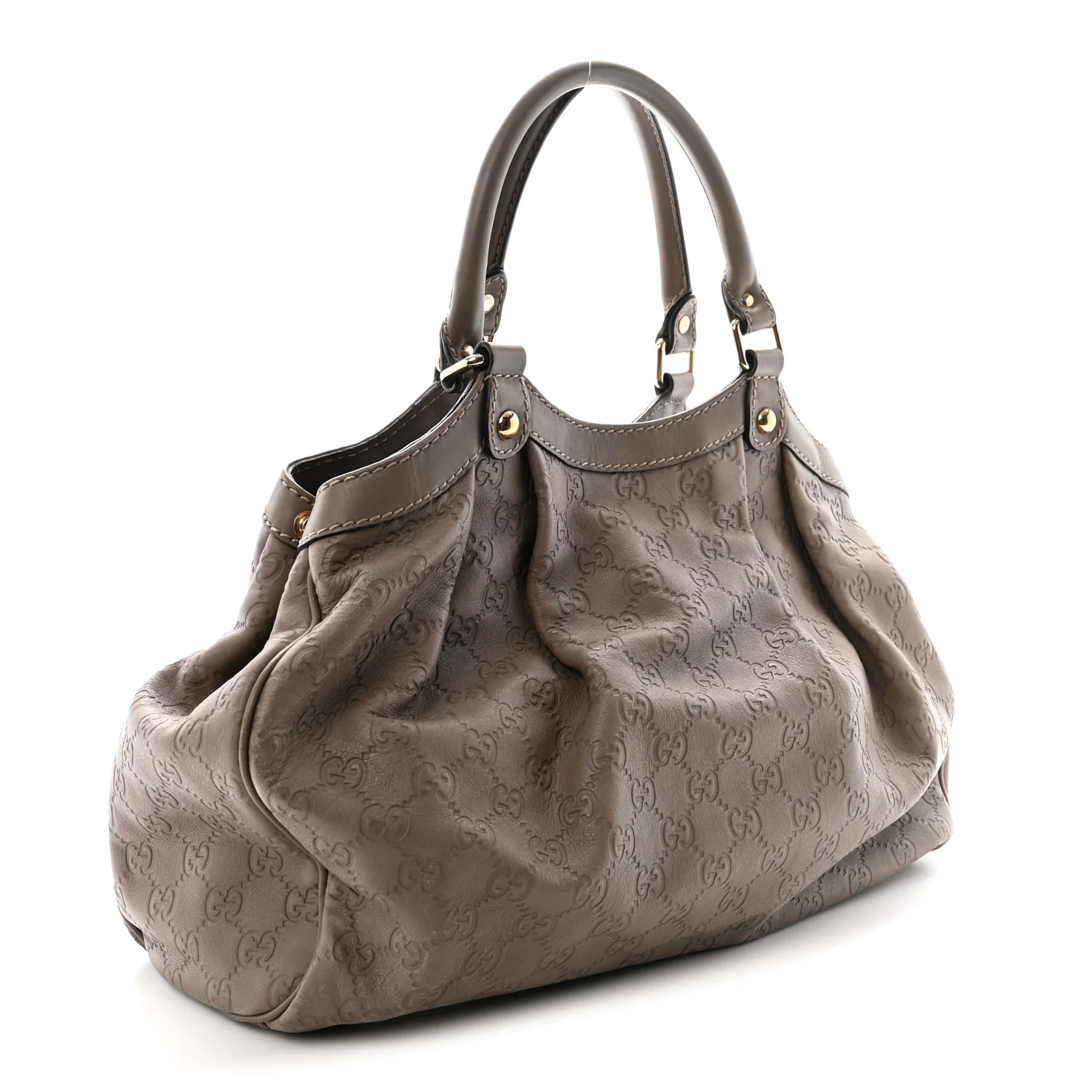 Guccissima Medium Sukey Tote Taupe - Top Club