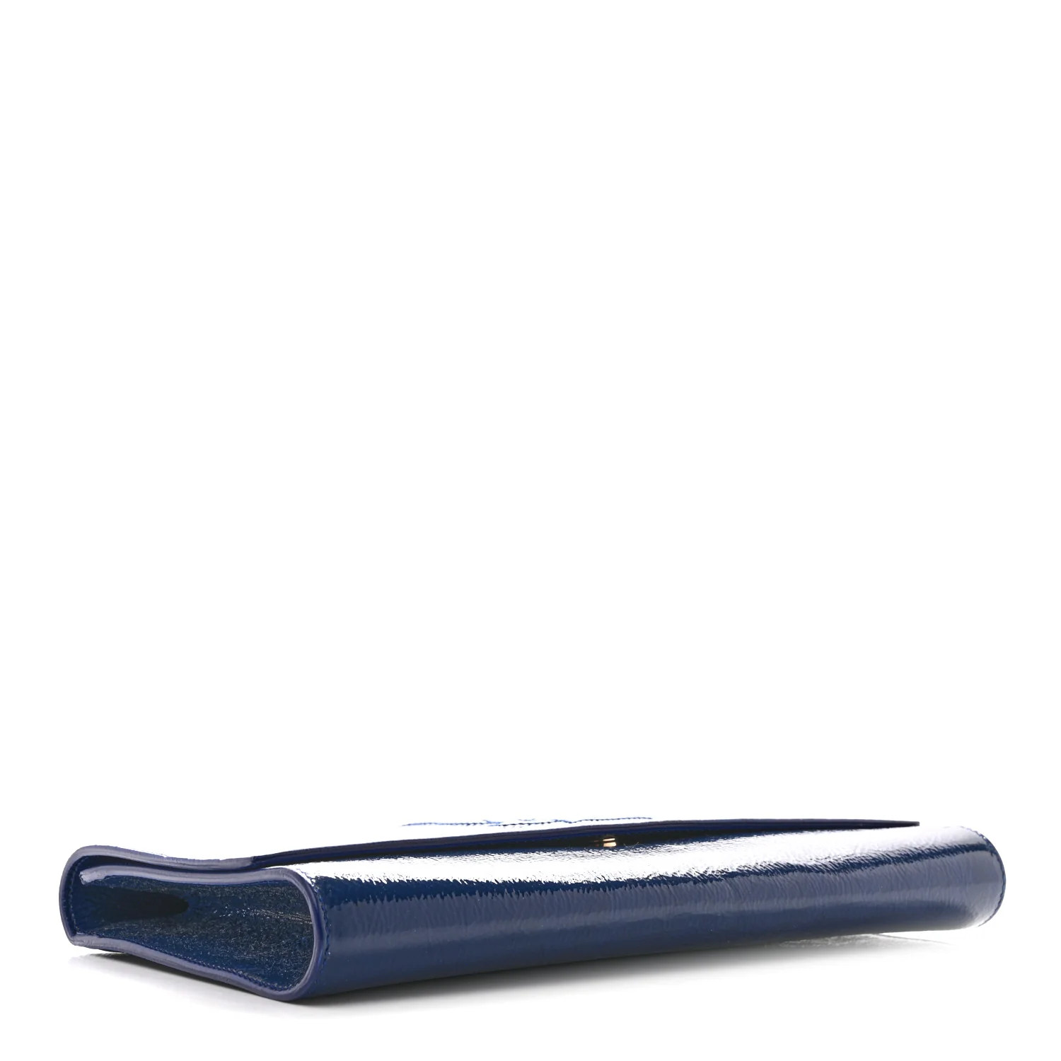 Textured Patent Monogram Large Belle De Jour Clutch Royal Blue - Top Club
