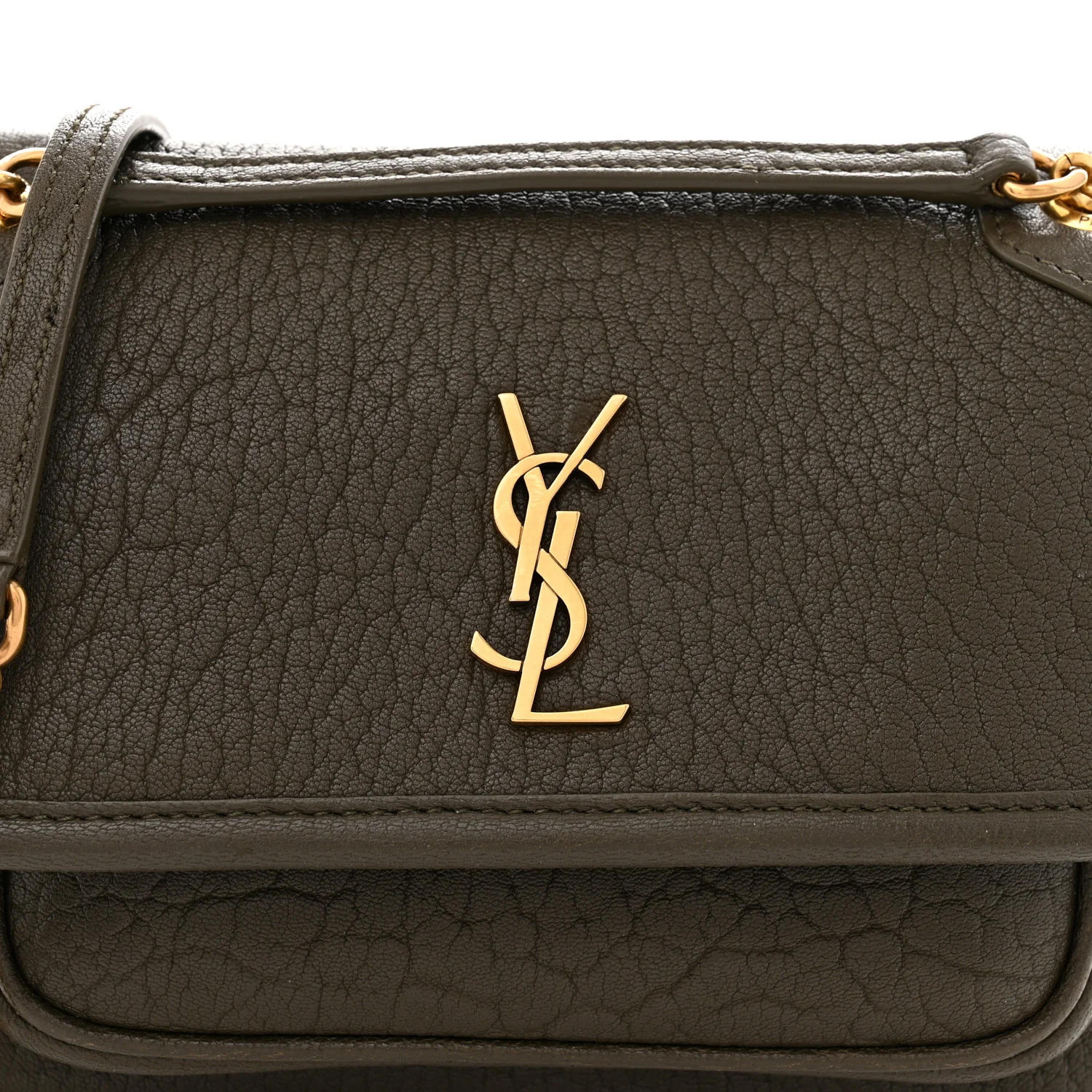 Grained Lambskin Monogram Mini Niki Chain Satchel Light Musk - Top Club