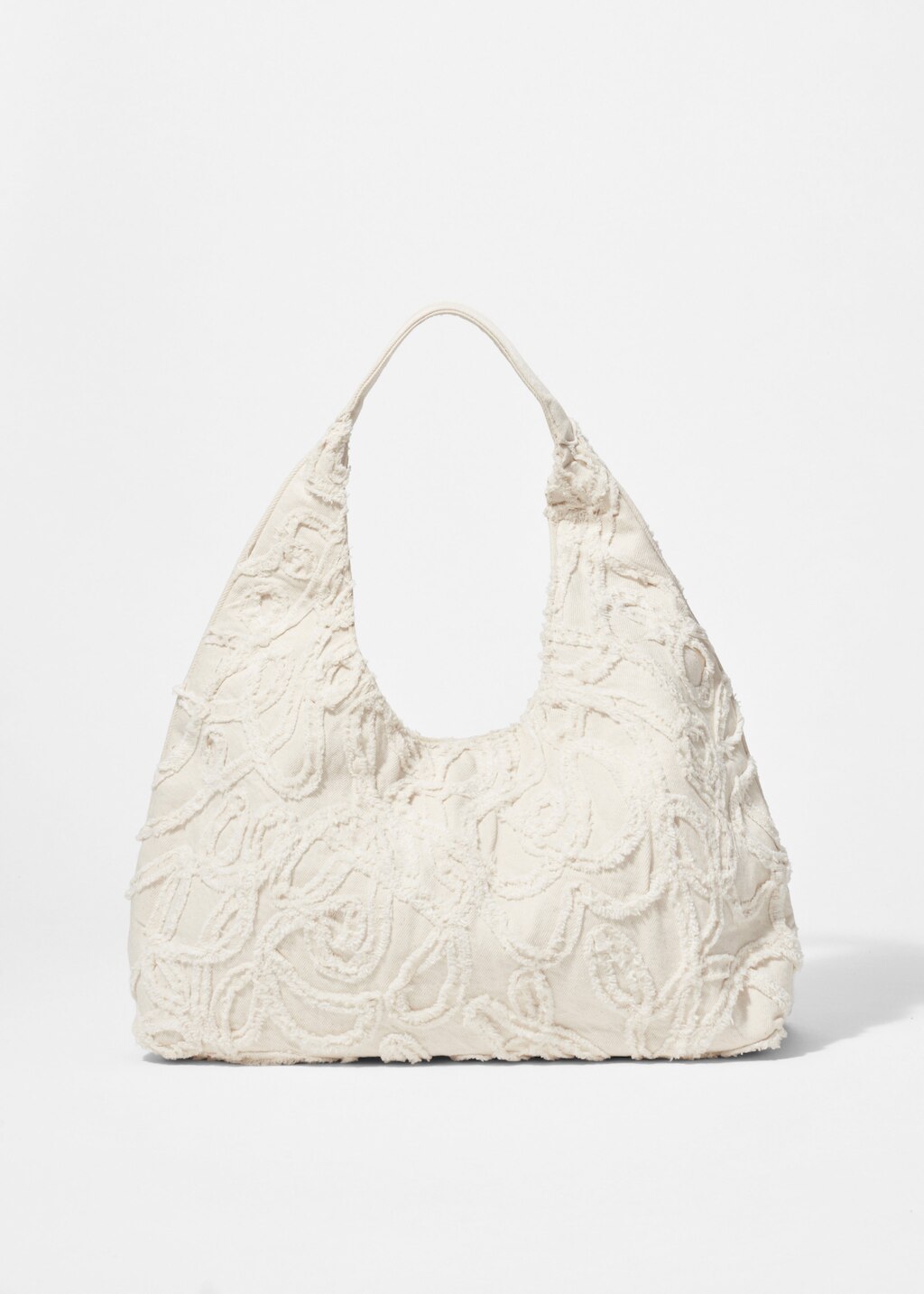 & Other Stories SMALL APPLIQUÉD DENIM TOTE BAG