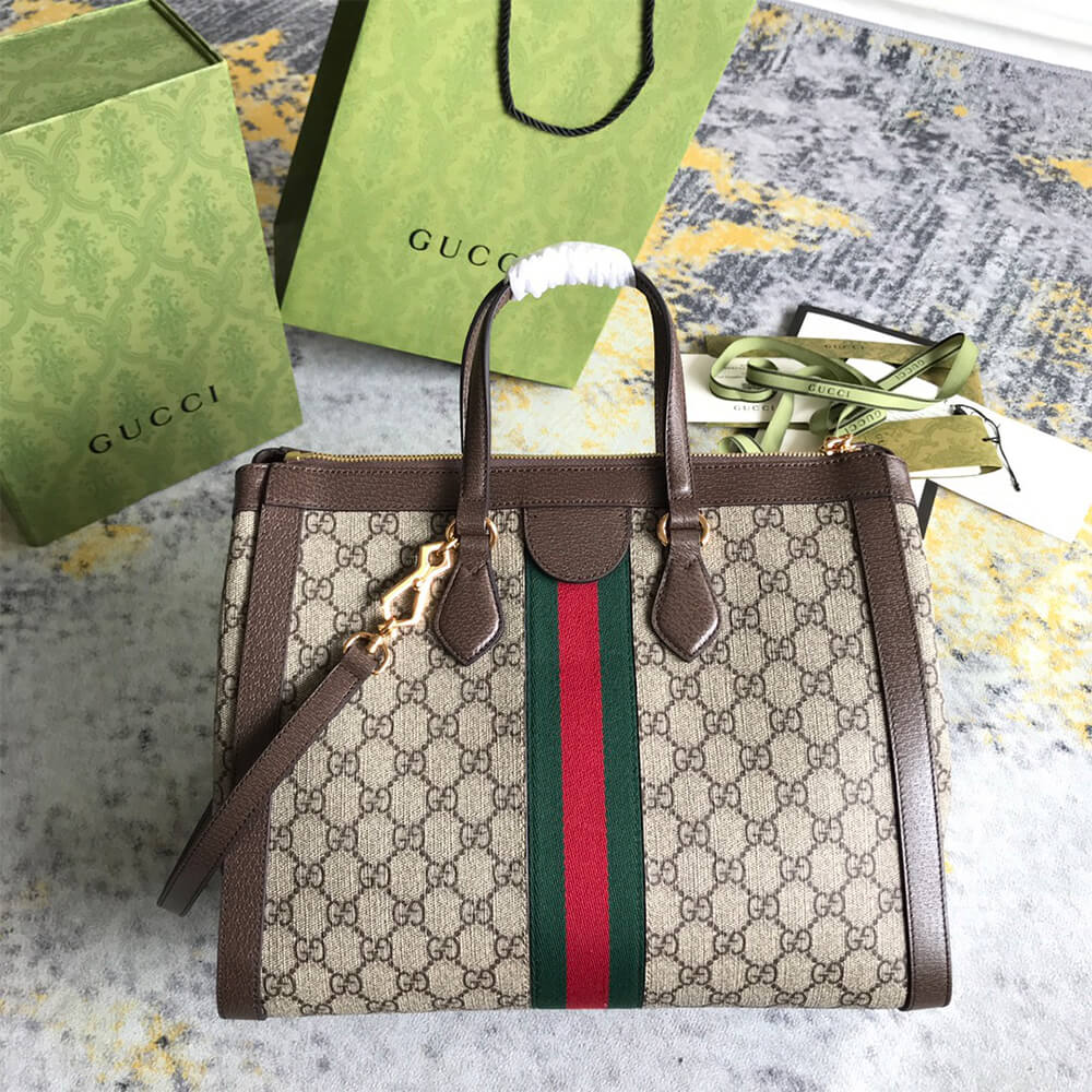 OPHIDIA GG MEDIUM TOTE BAG - Top Club