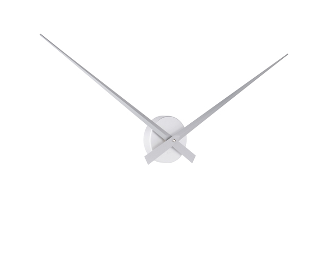 Wall clock Little Big Time alu silver