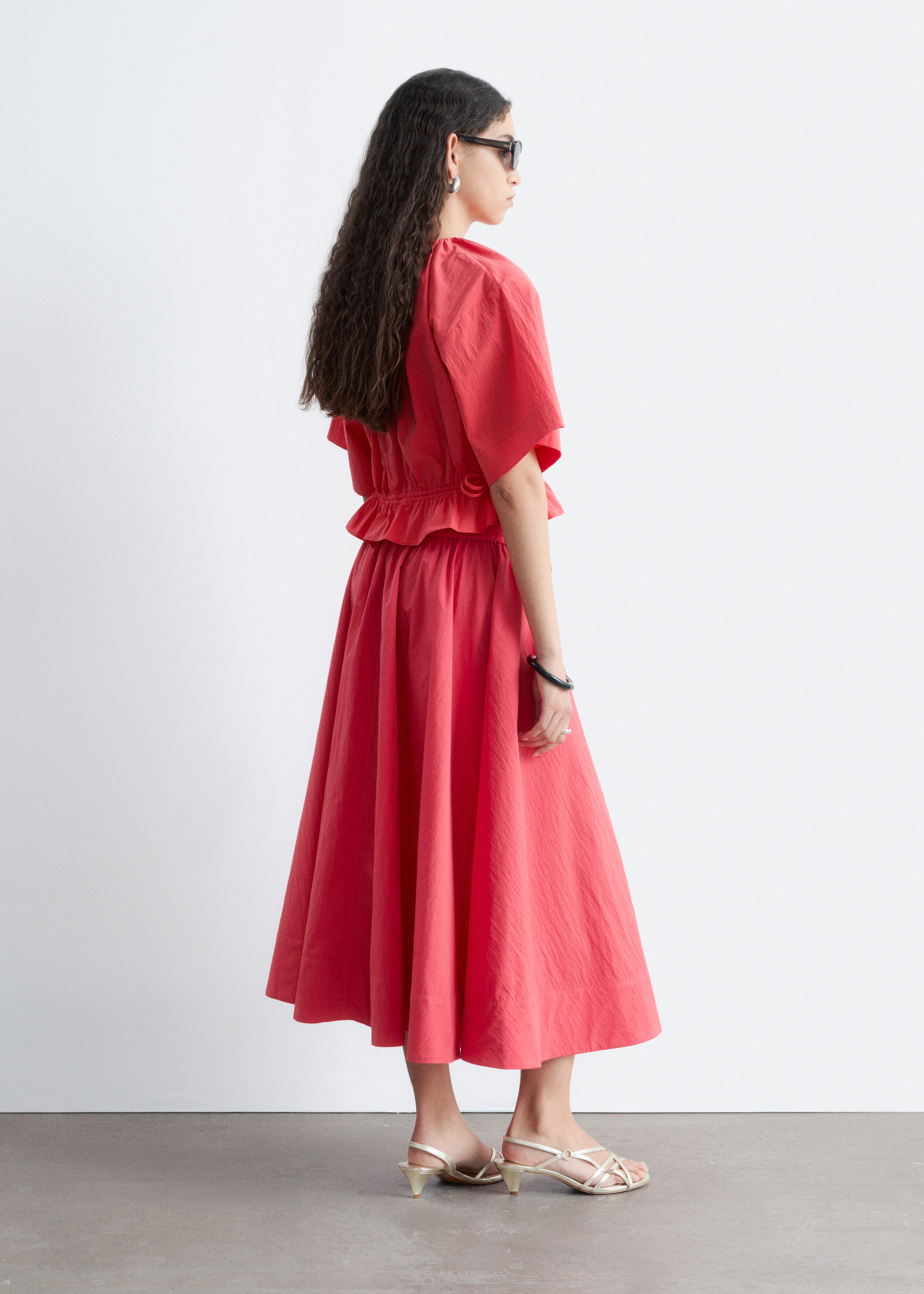 & Other Stories GATHERED A-LINE MAXI SKIRT
