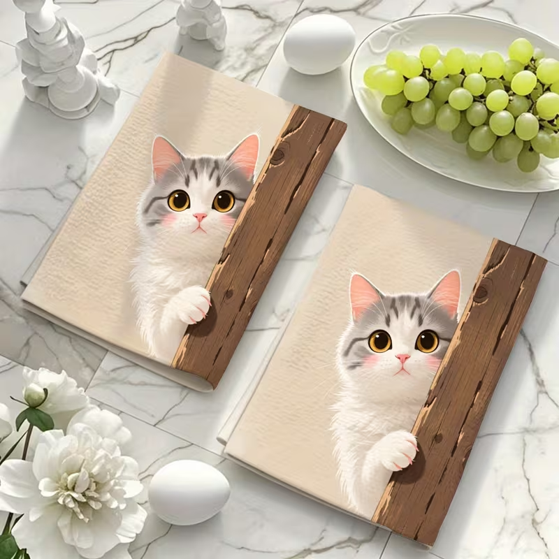 Cute cat Printed Towel