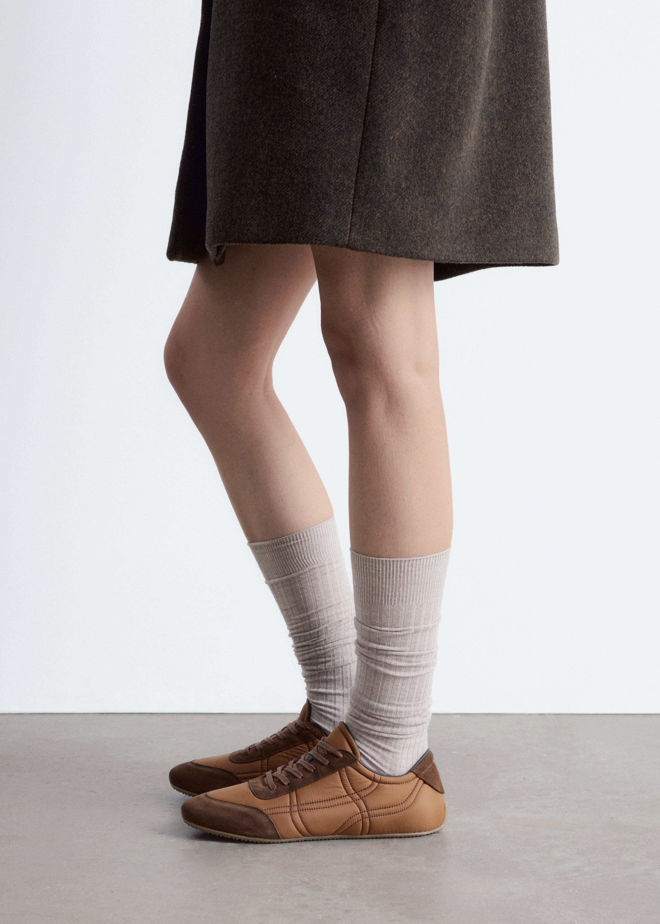 & Other Stories SUEDE TRAINERS