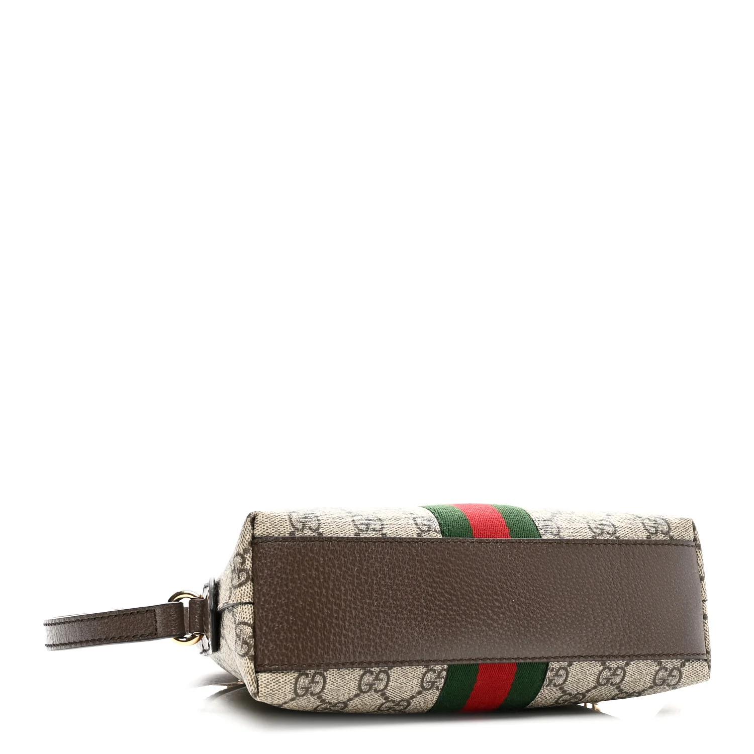 GG Supreme Monogram Textured Dollar Calfskin Web Small Ophidia Dome Shoulder Bag Beige Ebony New Acero - Top Club
