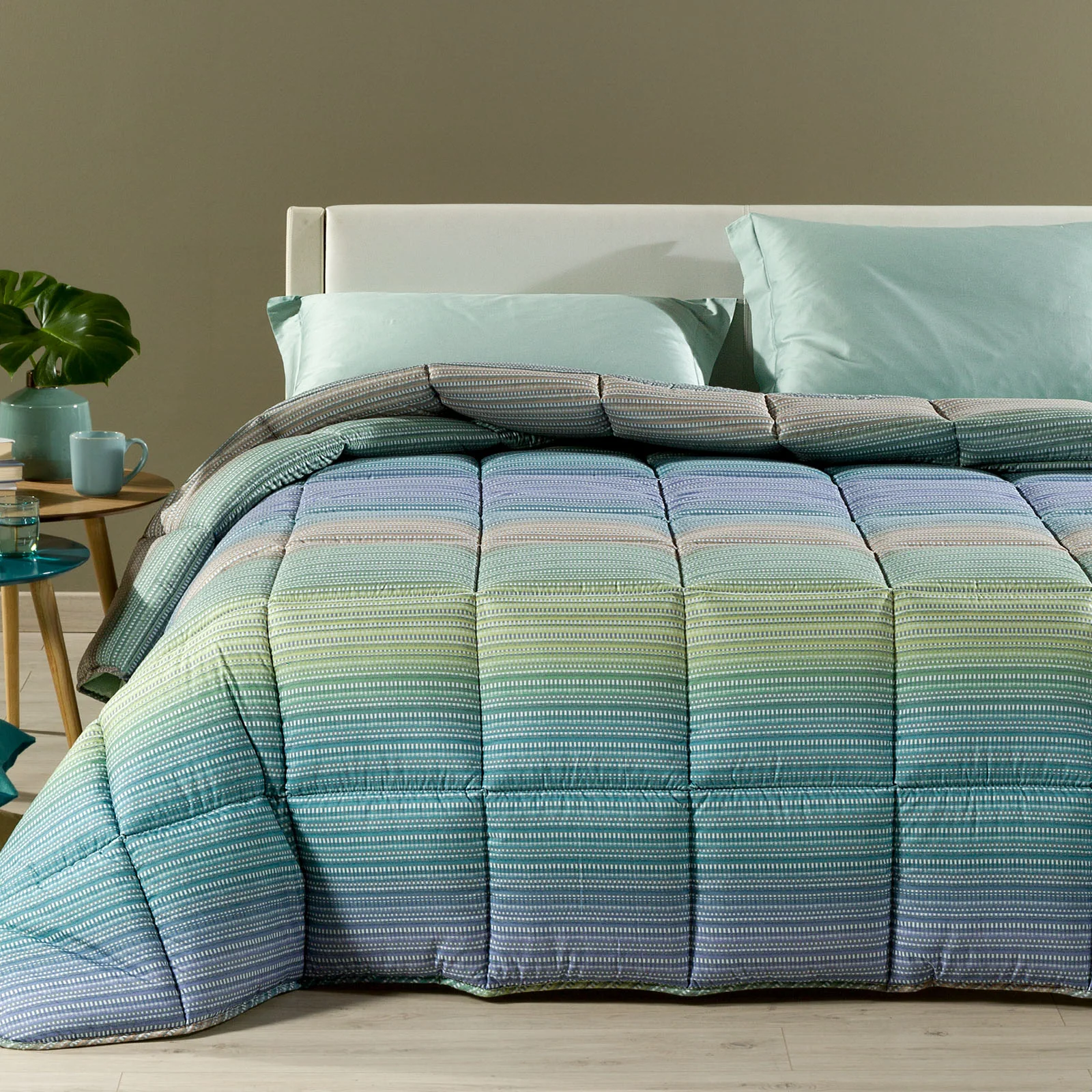 Microfiber QUALTY IRIDE DAMAGE MAUVE MODERN