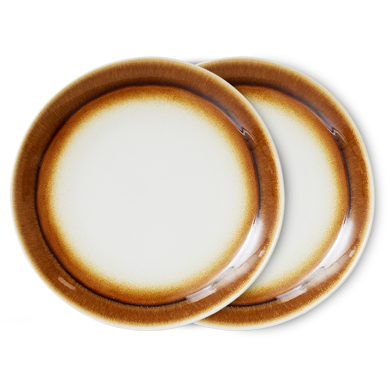 Servies 70's Ceramics Dinner Plates Supernova - set van 2