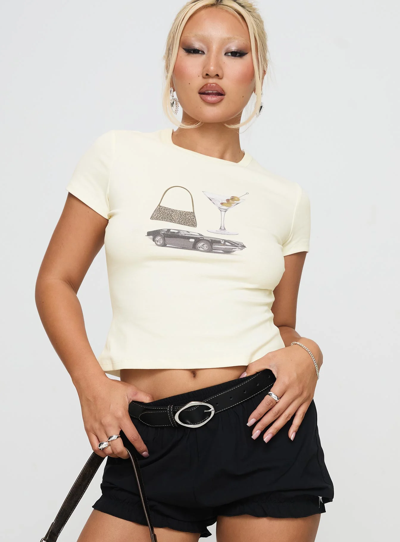 Marseille Manners Graphic Top Cream