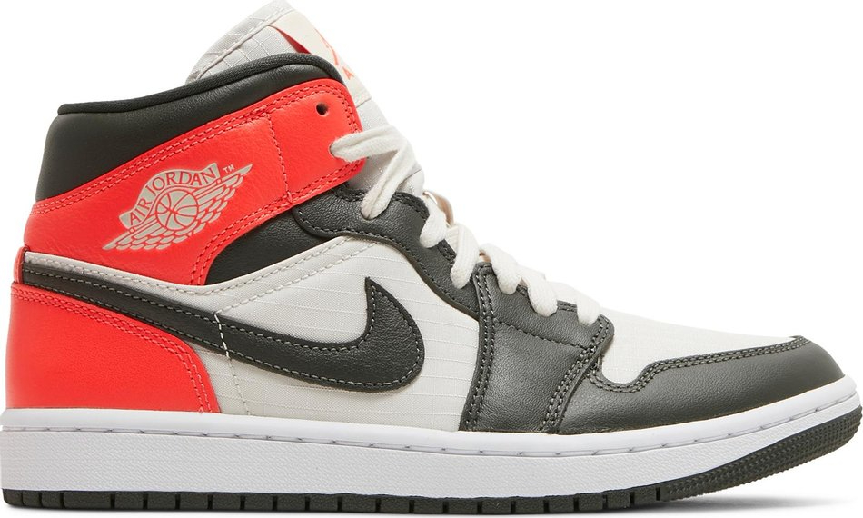 Wmns Air Jordan 1 Mid SE  Newsprint  DQ6078-100 - Sneaker Replica Workshop