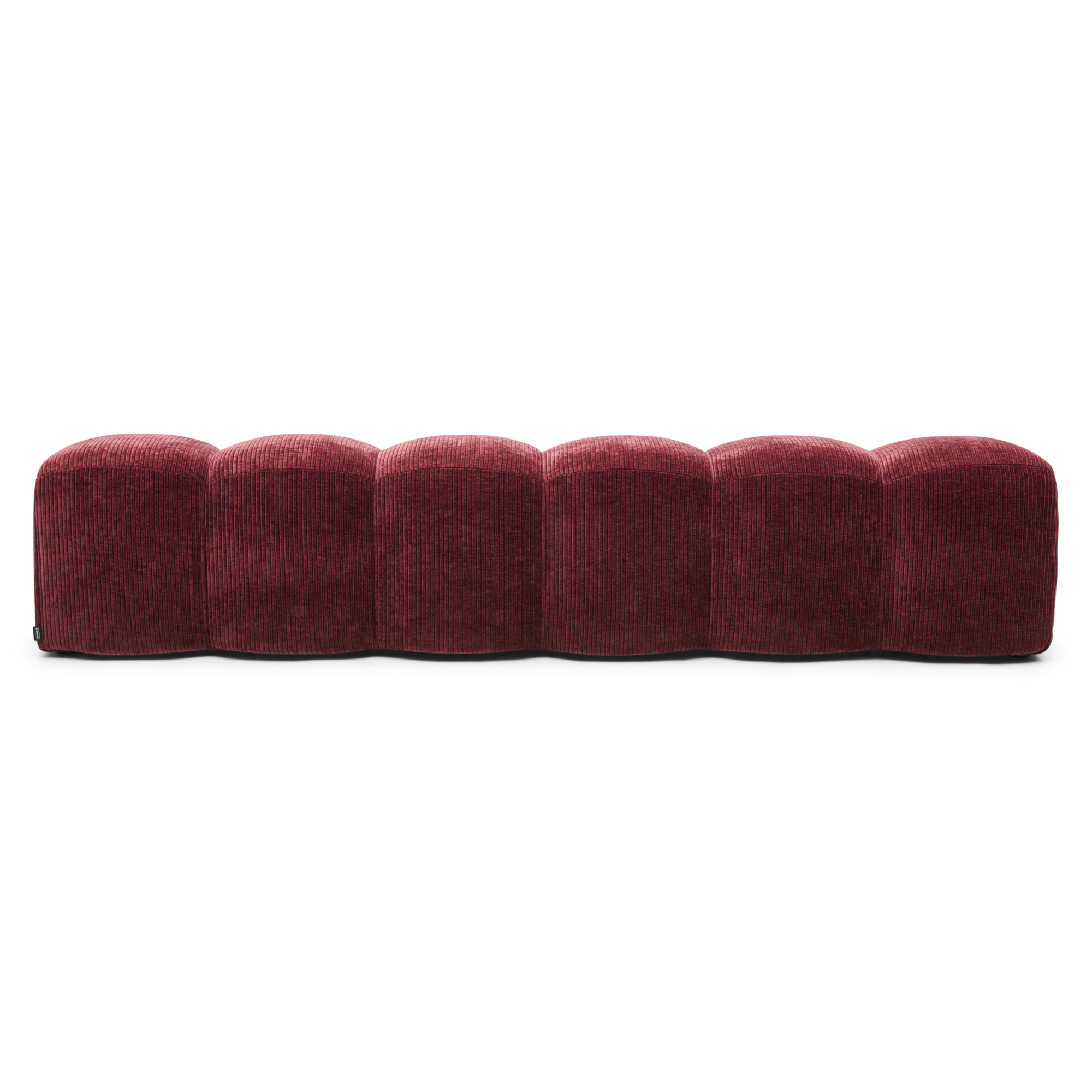 Eetkamerbank Clay racer winered 240 cm