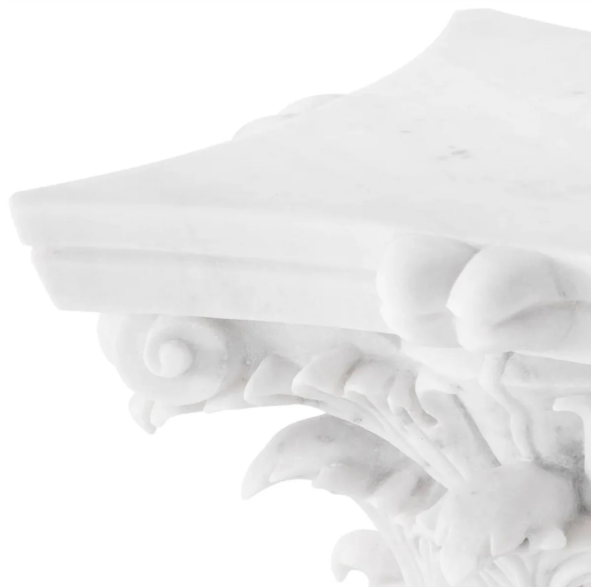Luxury Baroque Marble Coffee Table White - Handcrafted Baroque Style Marble Living Room Table - Magnificent Luxury Baroque Marble Living Room Furniture