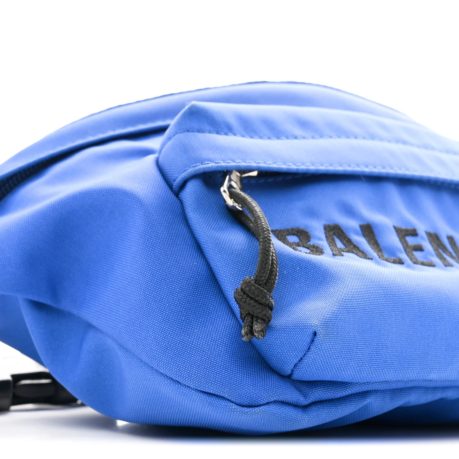 Sport Nylon Logo Embroidered Wheel Beltpack Electric Blue Black - Top Club