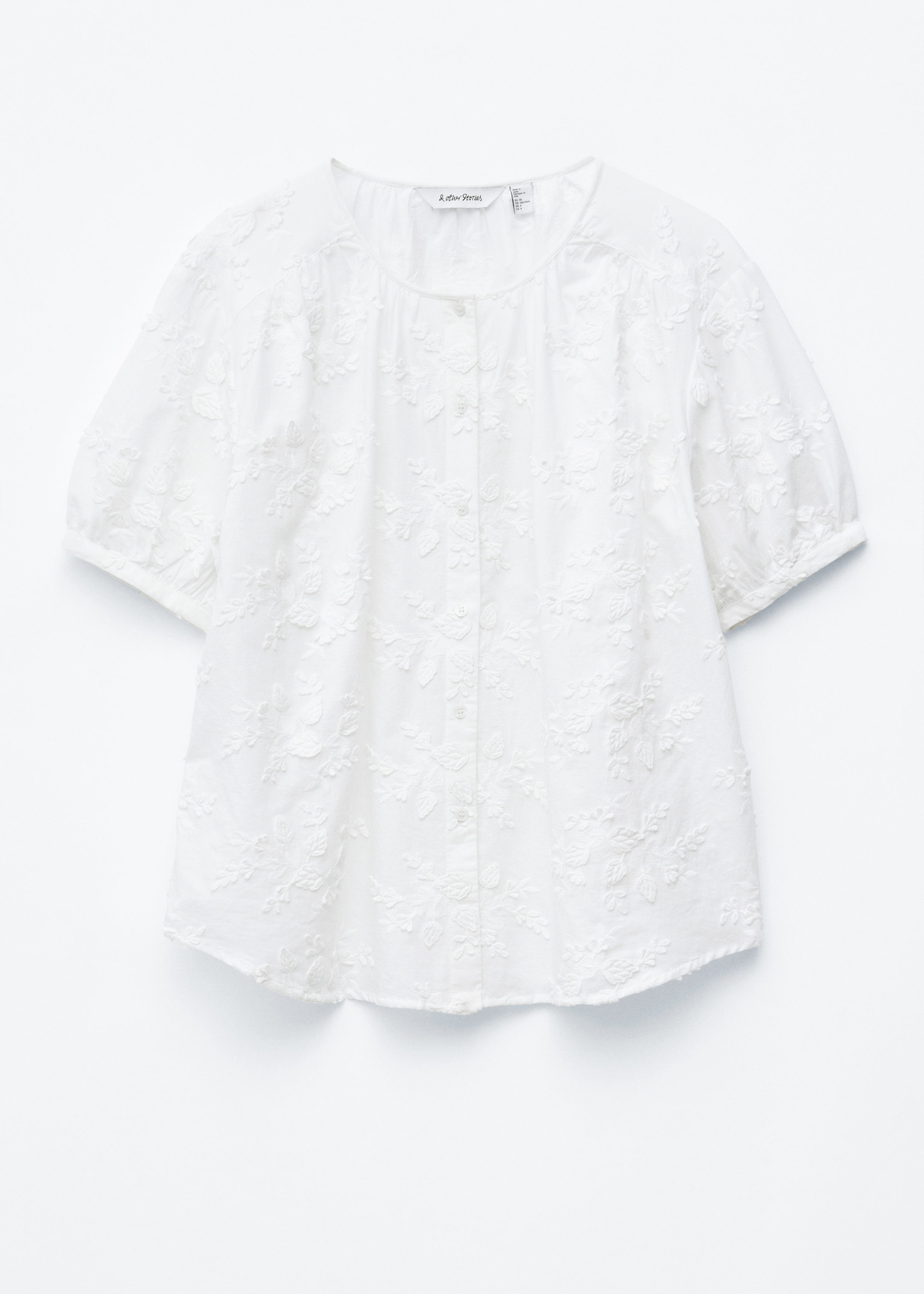 & Other Stories OVERSIZED PUFF-SLEEVE BLOUSE