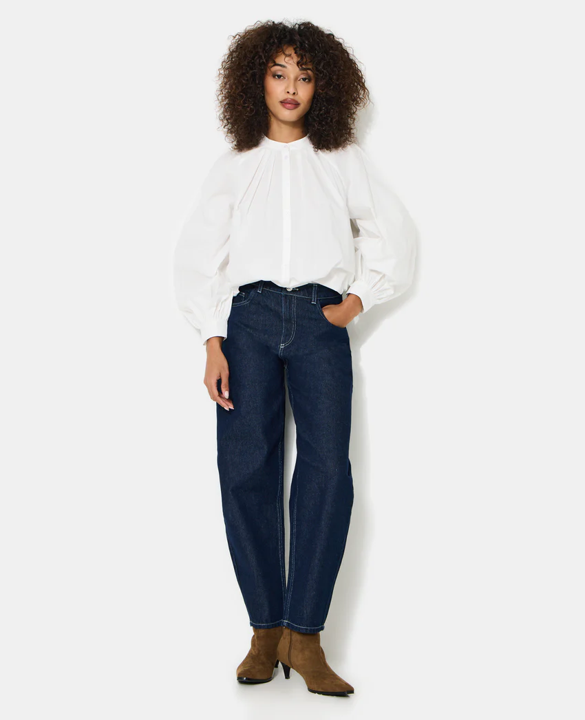 Pimkie Blouse en popeline avec pinces et manches ballons