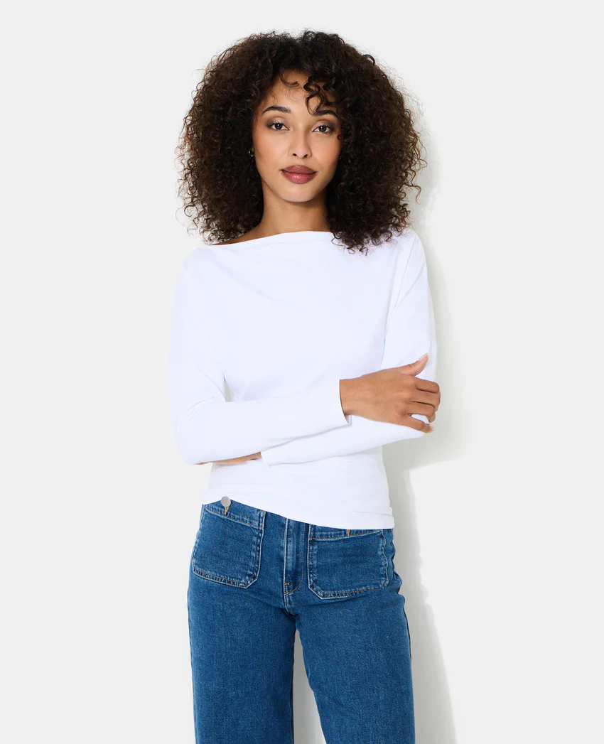 Pimkie Top manches longues avec encolure bateau