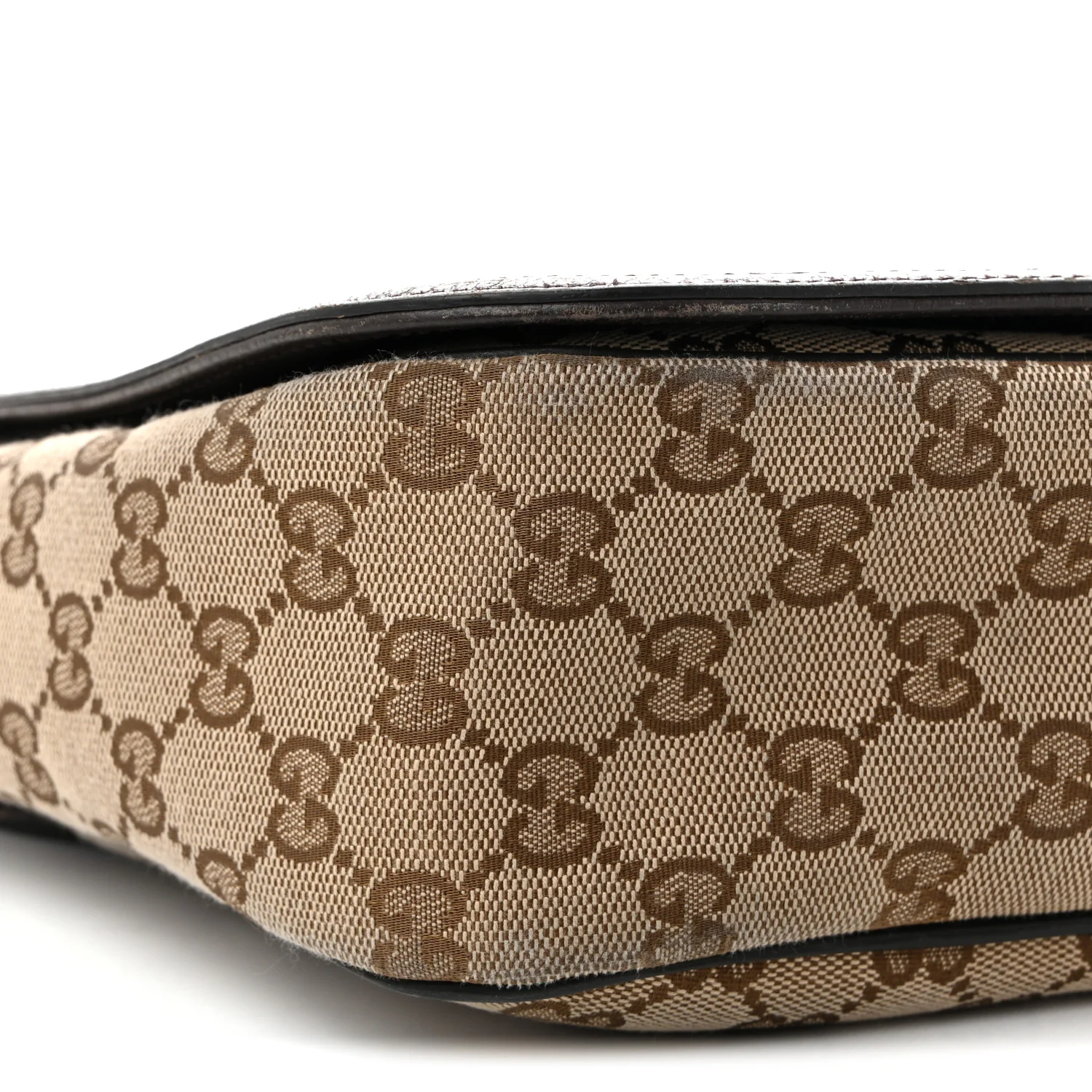 Monogram Flap Messenger Bag Beige Dark Brown - Top Club