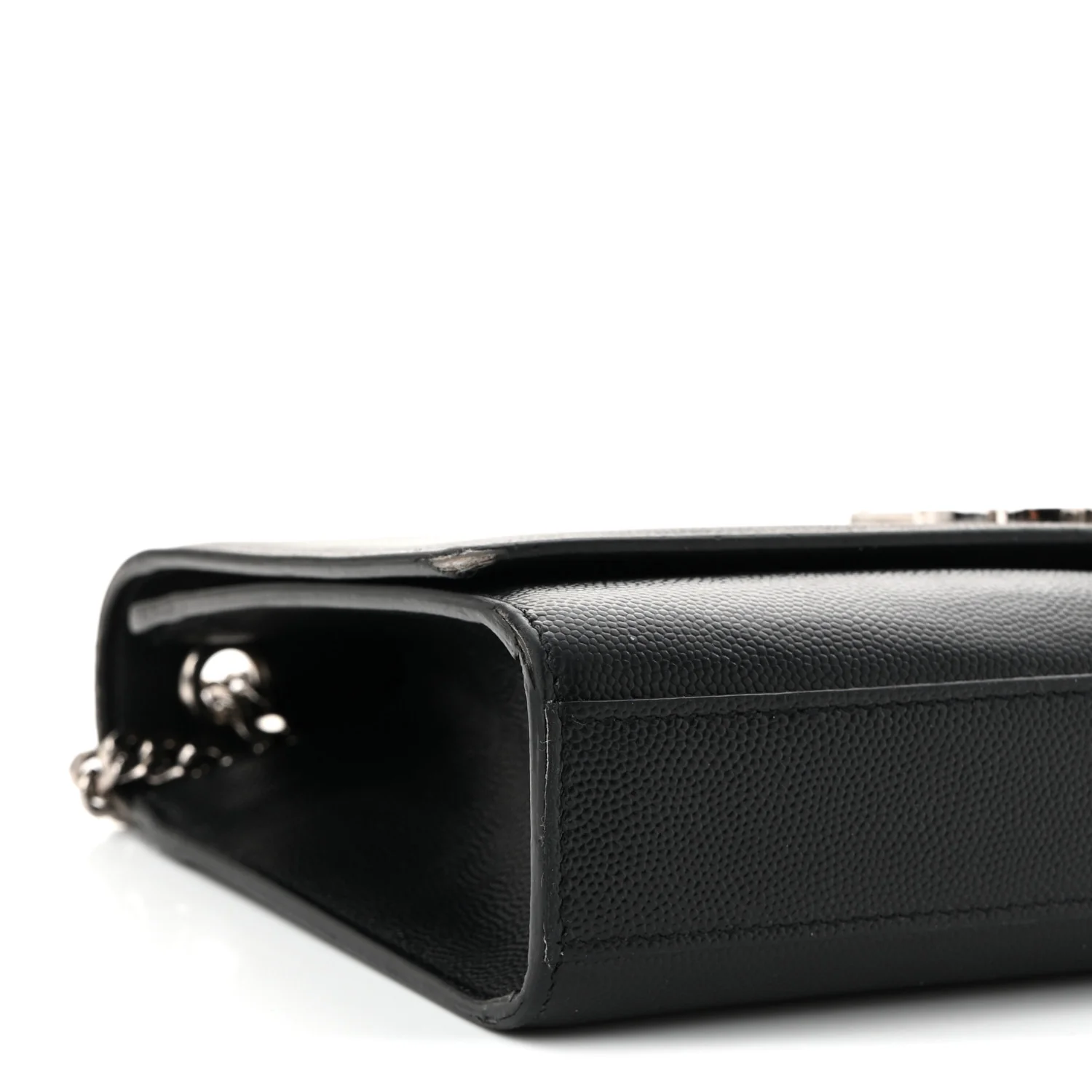 Grain De Poudre Medium Classic Monogram Kate Satchel Black - Top Club
