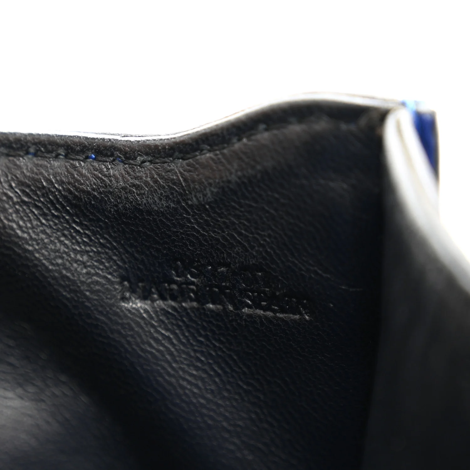 Calfskin Small Barcelona Shoulder Bag Royal Blue - Top Club