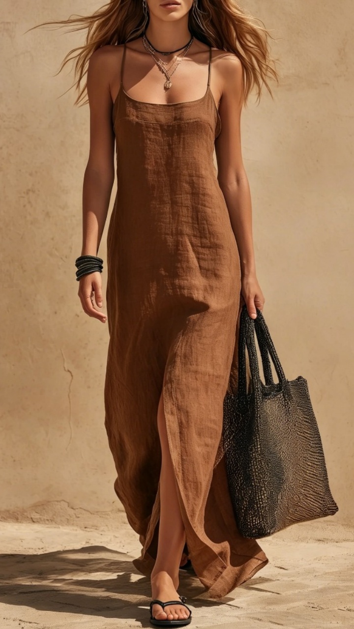 Women's Simple Sleeveless Spaghetti Strap Dress - Nordfashionstorm - Women's Clothing, Fashion for You - Nordfashionstorm.com