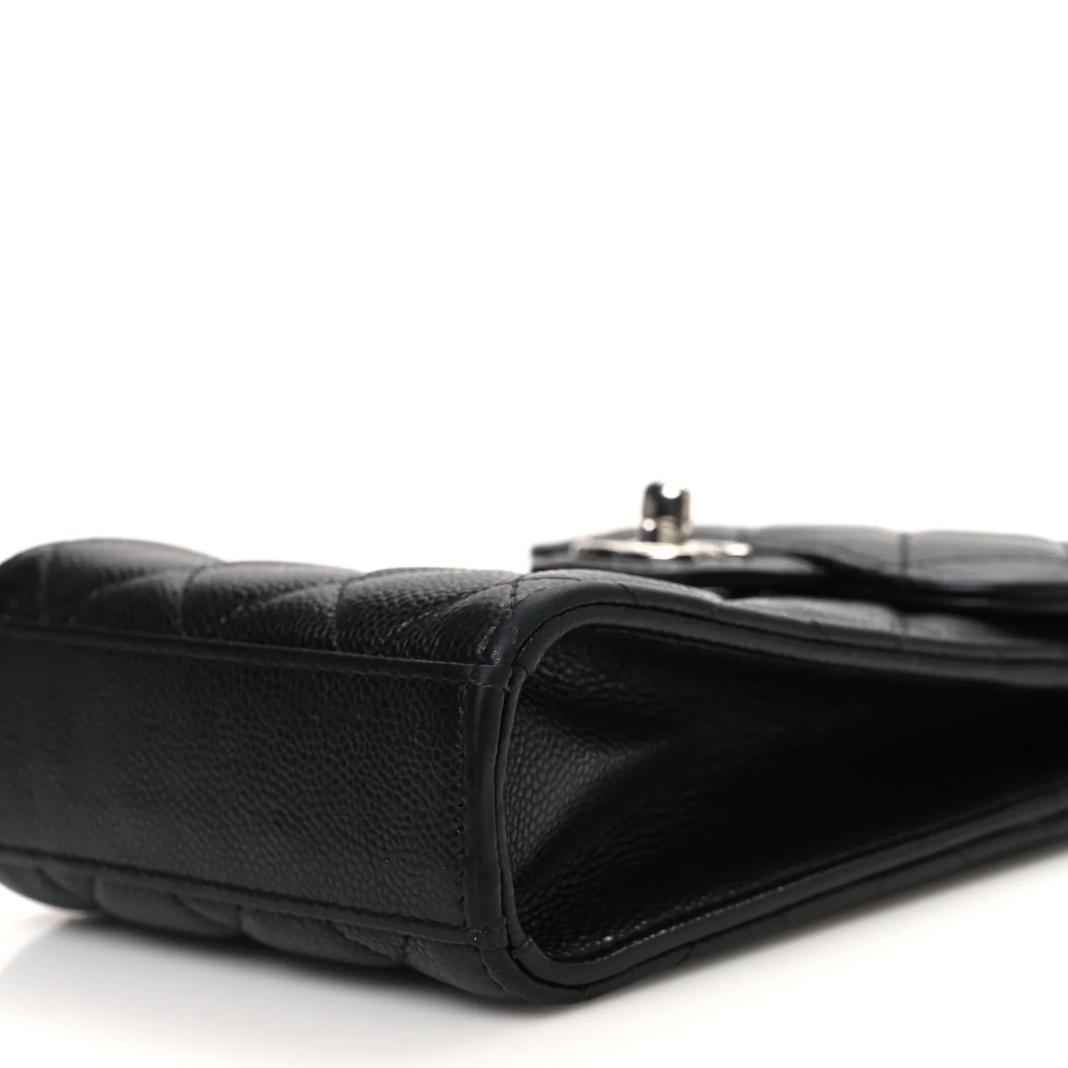 Caviar Quilted Classic Phone Holder Black - Top Club
