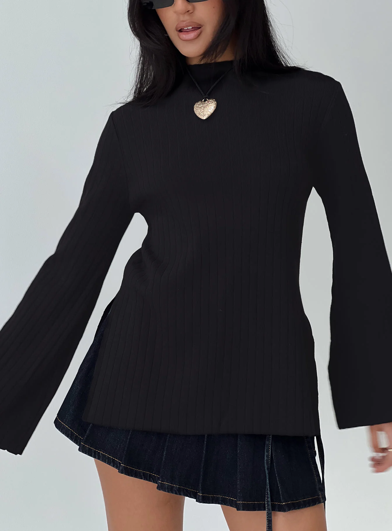 Allen Ribbed Sweater Black