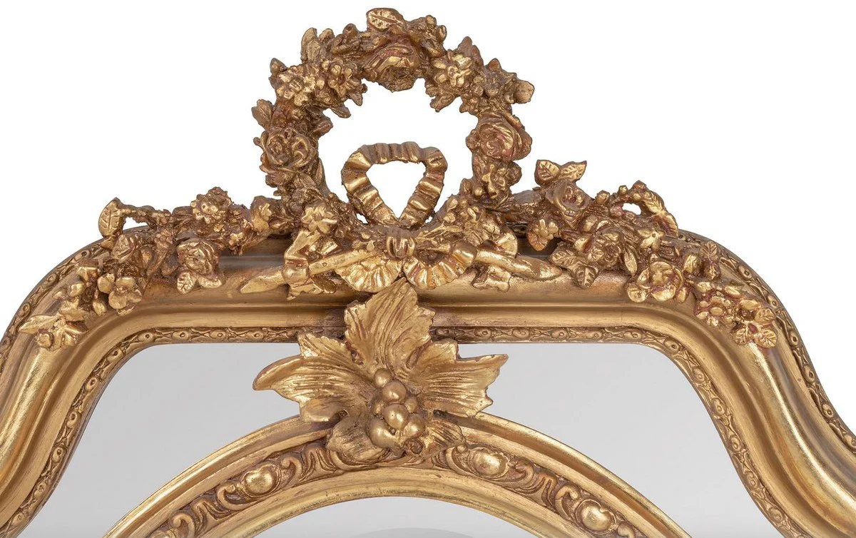 Baroque mirror gold 90 x H 120 cm - wall mirror antique style living room furniture