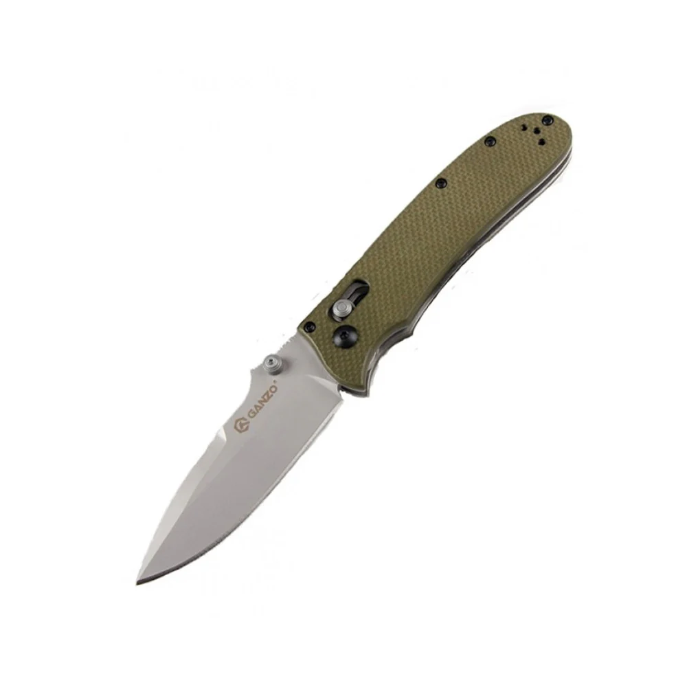 Ganzo F704 KNIFE steel folding pocket knife – green