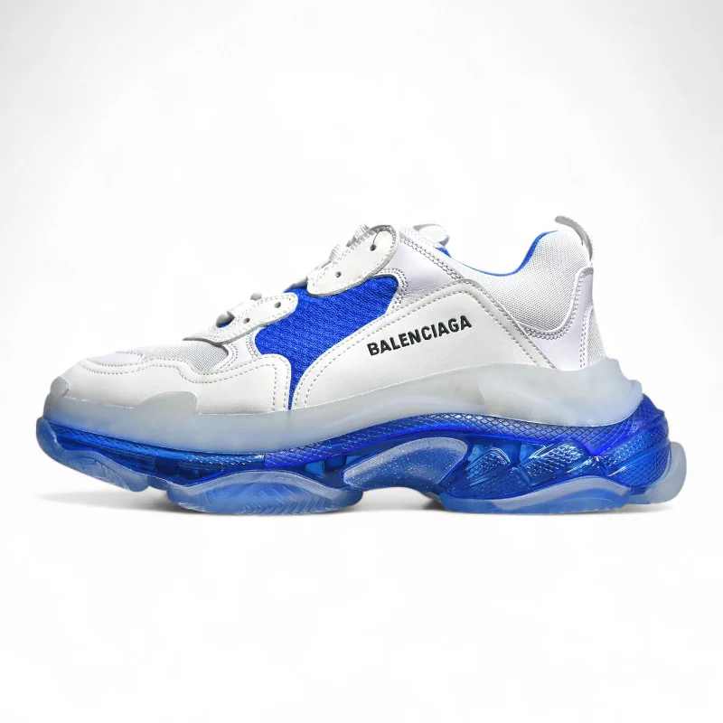 Balenciaga Triple S Clear Sole White Blue - Sneaker Replica Workshop